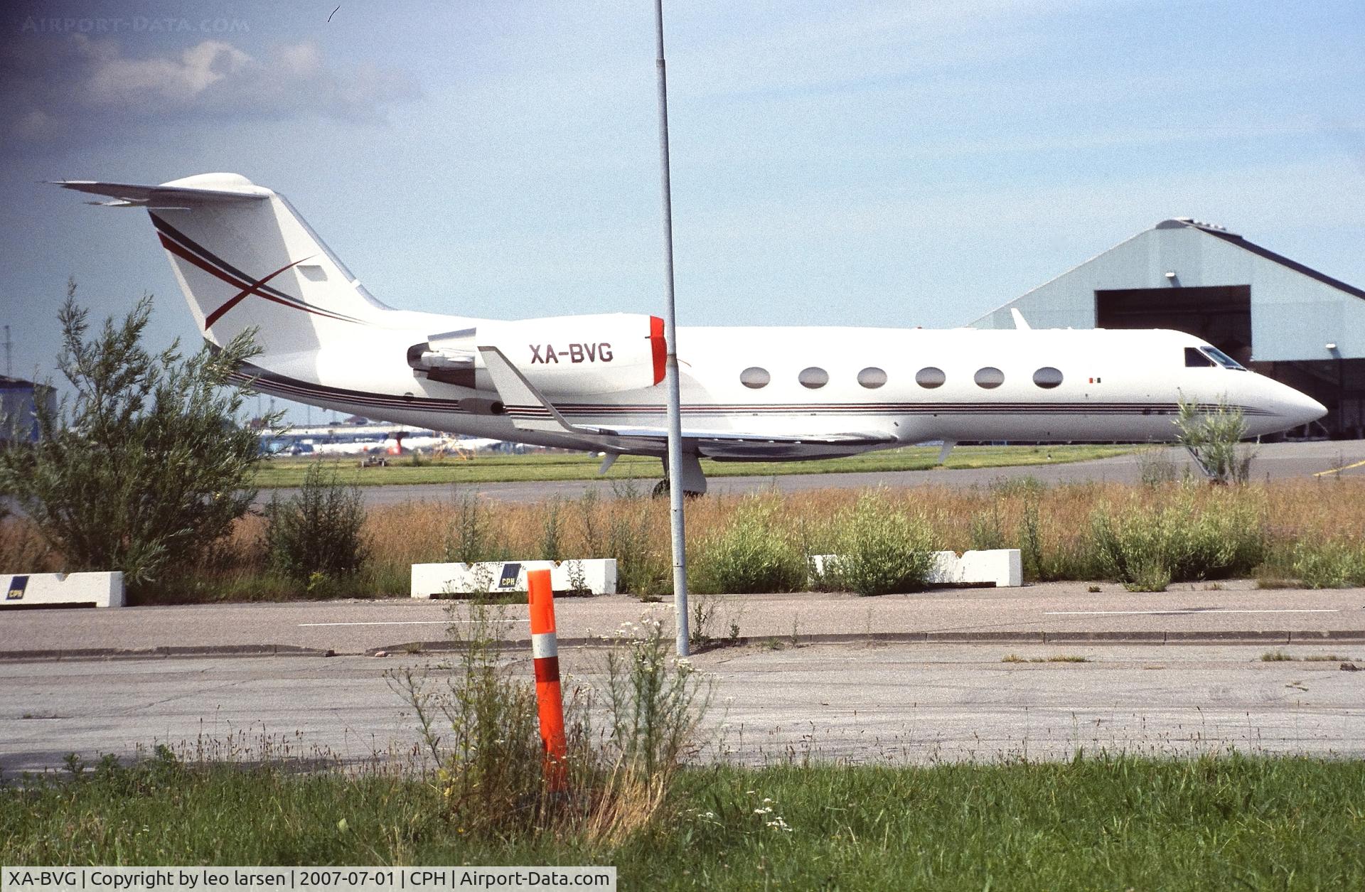XA-BVG, Gulfstream Aerospace G-1159C Gulfstream IV C/N 1014, Copenhagen 1.7.2007