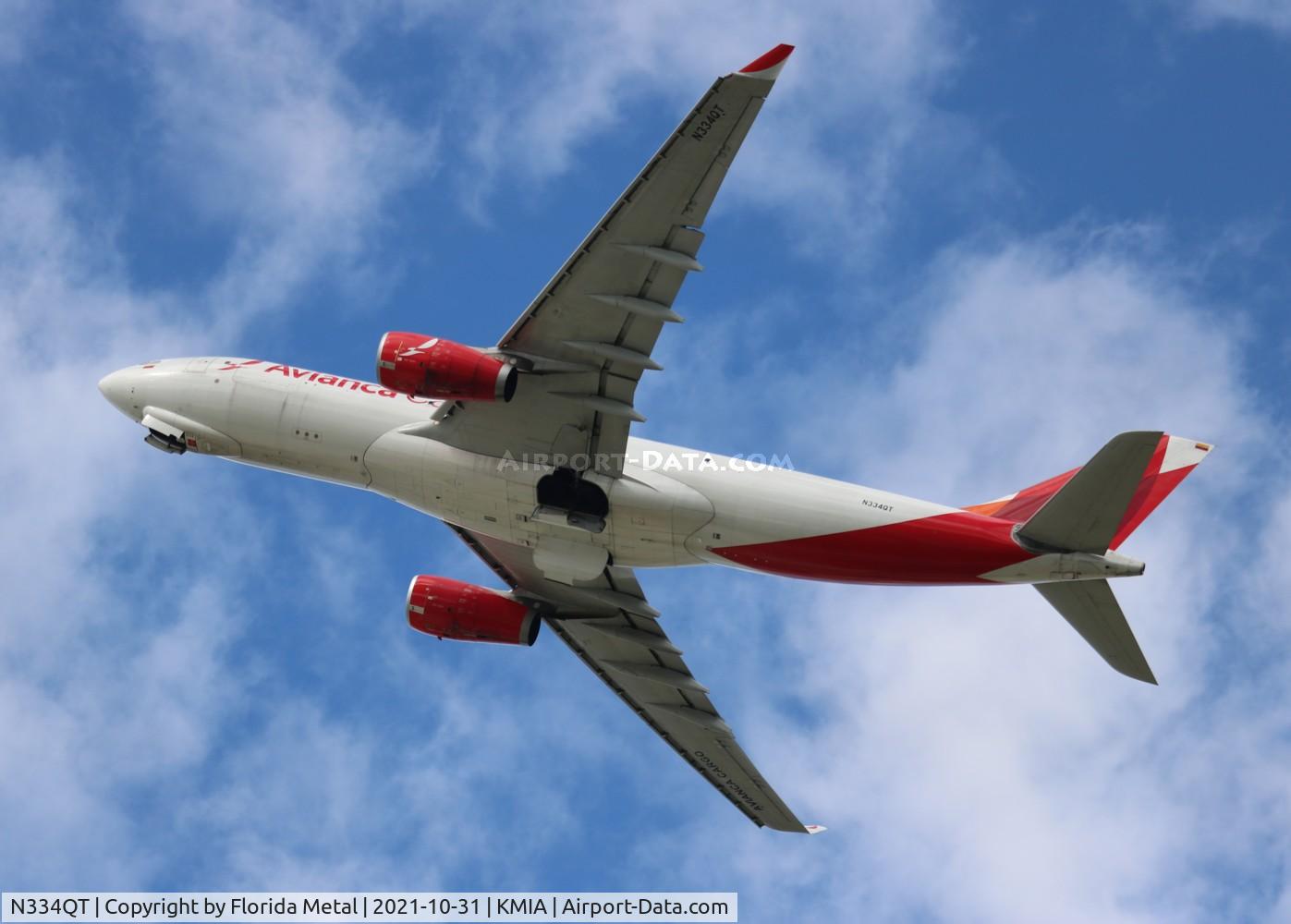 N334QT, 2013 Airbus A330-243F C/N 1448, AVA Cargo A332F zx MIA-BOG