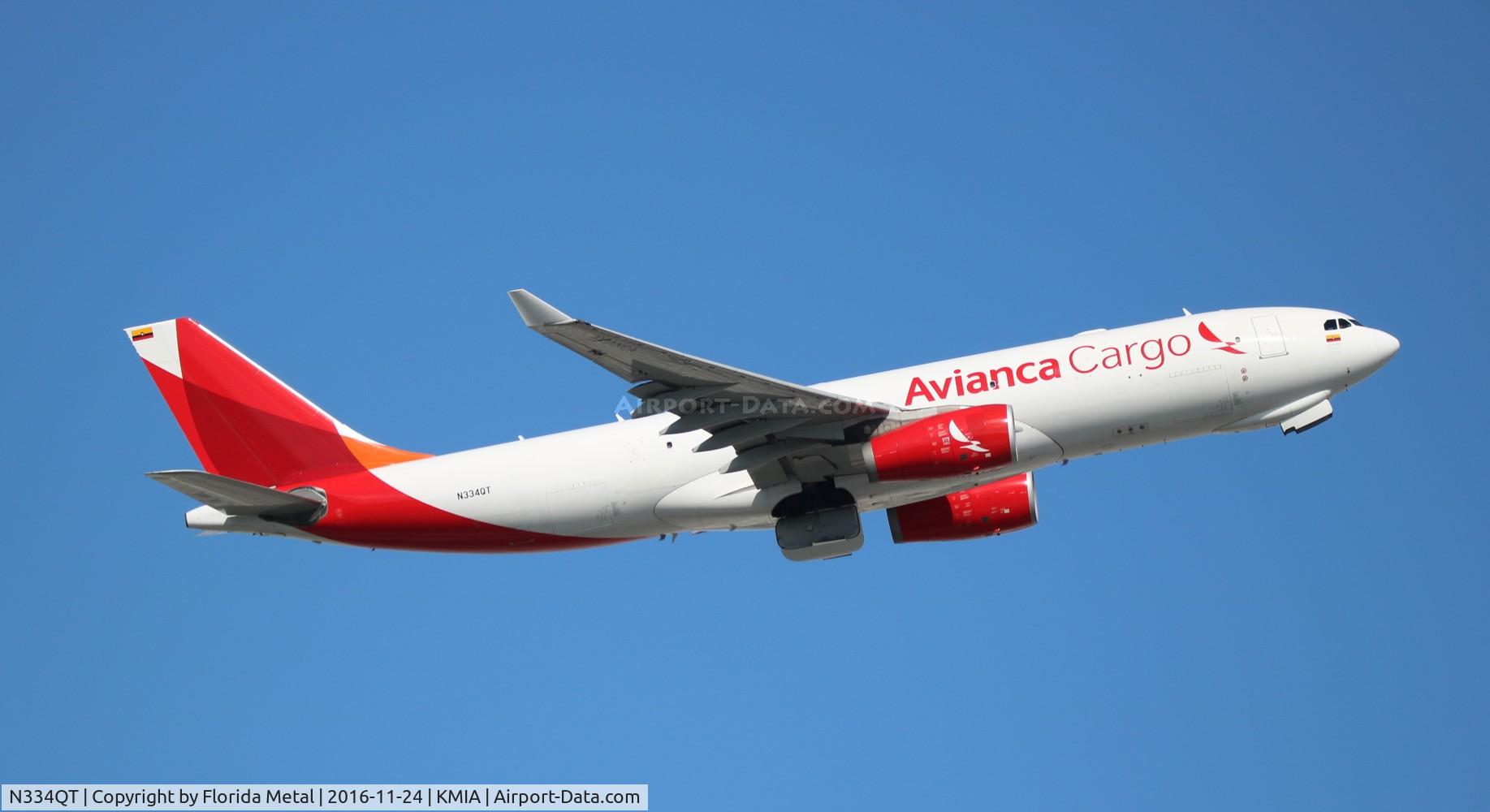 N334QT, 2013 Airbus A330-243F C/N 1448, AVA Cargo A332F zx MIA-SDQ