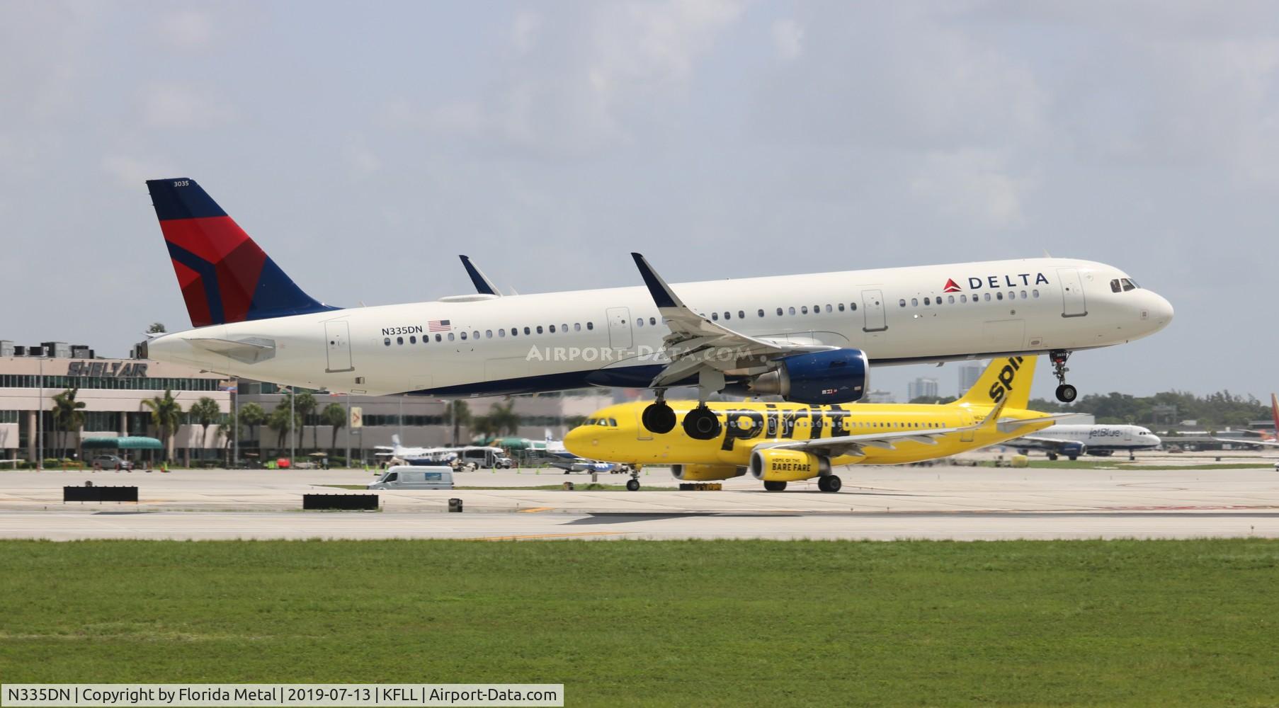 N335DN, 2018 Airbus A321-211 C/N 8036, DAL A321 zx DTW-FLL
