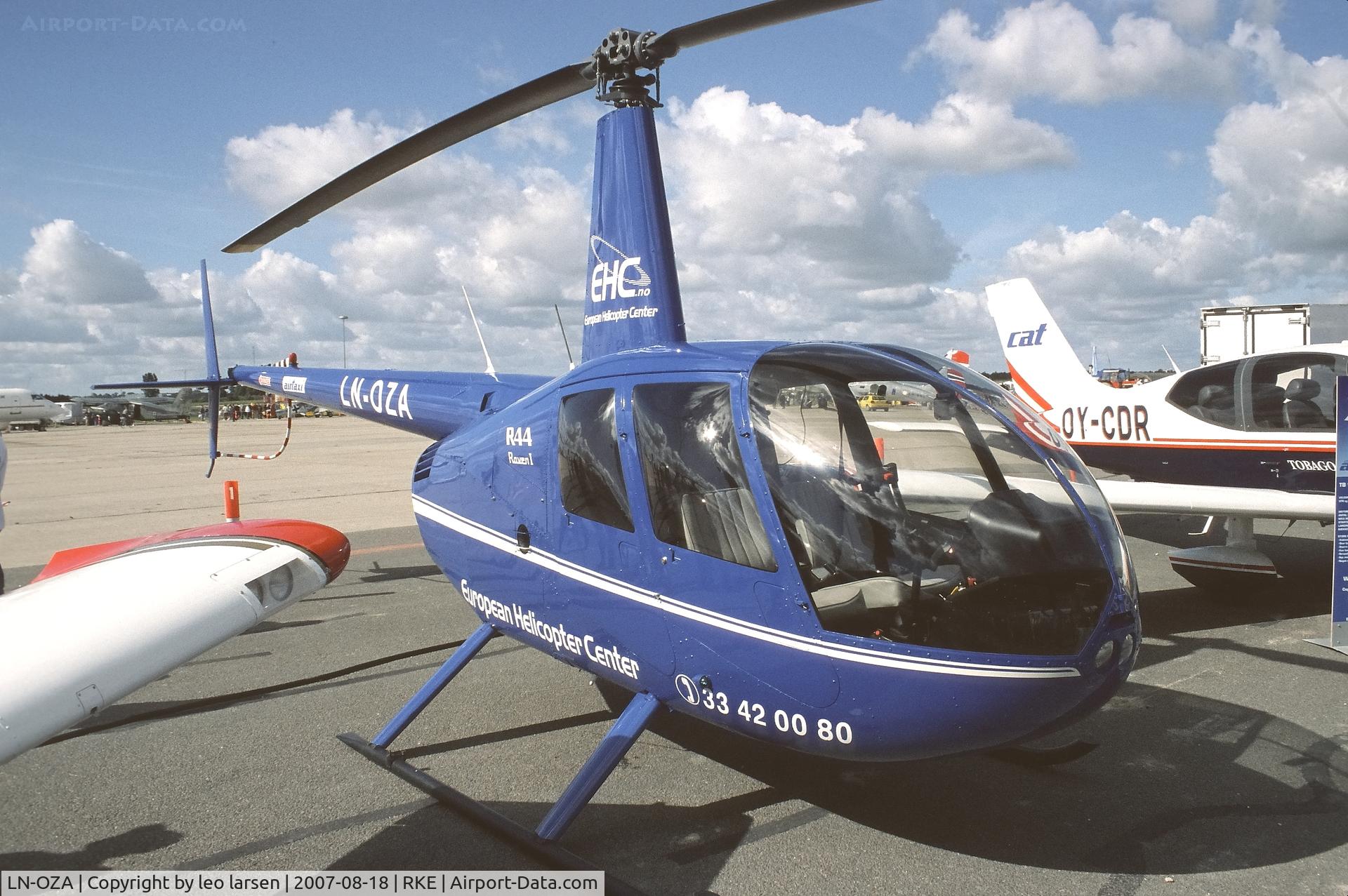 LN-OZA, 2007 Robinson Helicopter Co R-44 C/N 1650, Roskilde Air Show18.8.2007