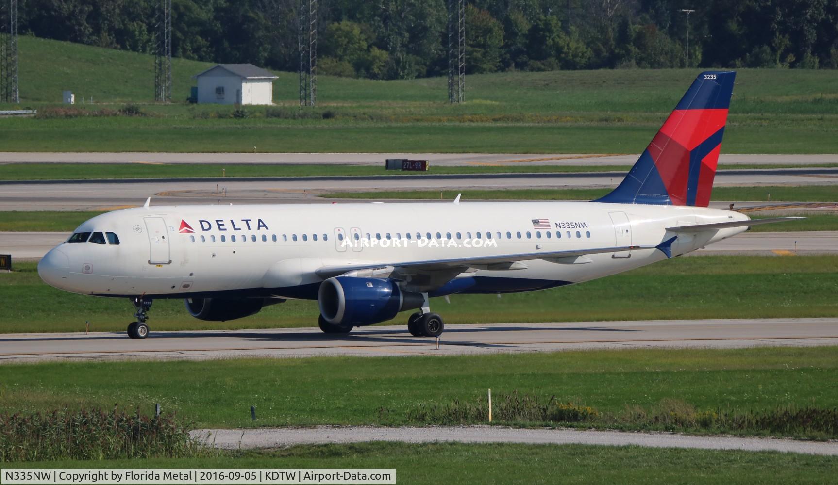 N335NW, 1992 Airbus A320-212 C/N 340, DAL A320 zx PBI-DTW