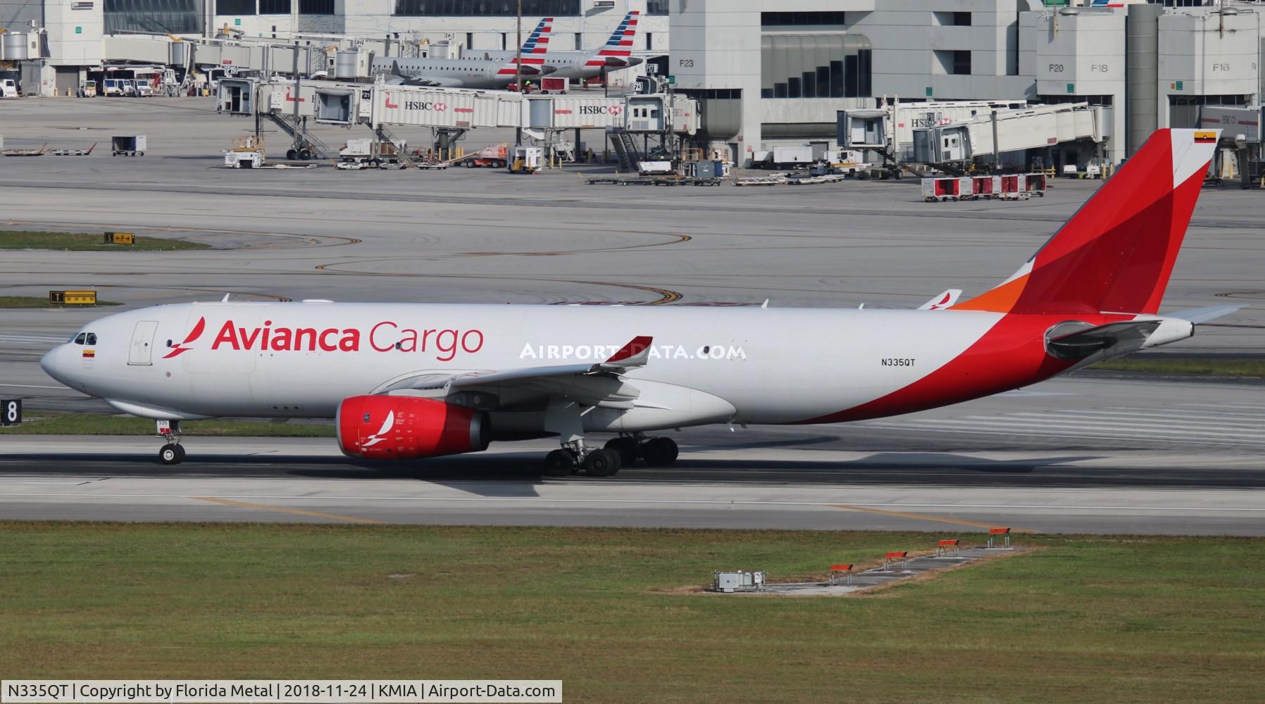 N335QT, 2014 Airbus A330-243F C/N 1534, AVA Cargo A332F zx BOG-MIA