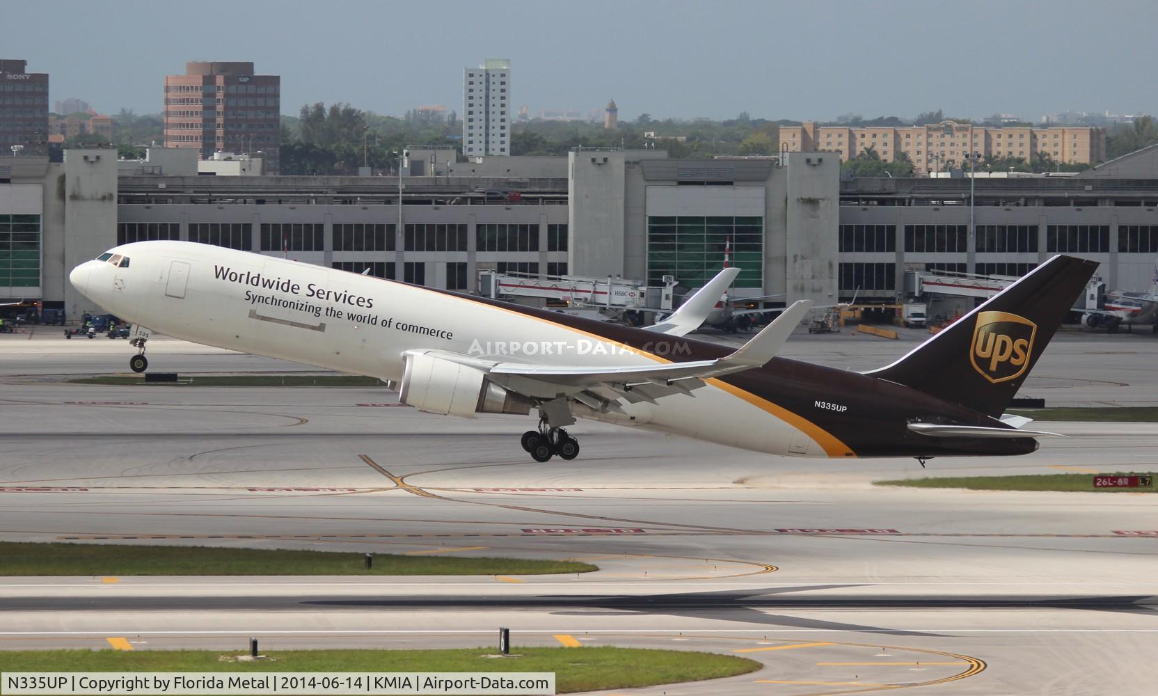 N335UP, 2009 Boeing 767-34AF C/N 37856, UPS 767-300F zx MIA-PHL