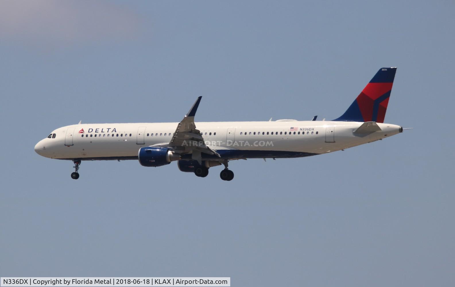 N336DX, 2018 Airbus A321-211 C/N 8063, DAL A321 zx in from DTW