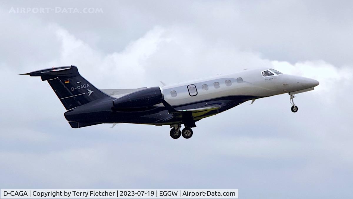 D-CAGA, 2017 Embraer EMB-505 Phenom 300 C/N 50500376, At Luton Airport