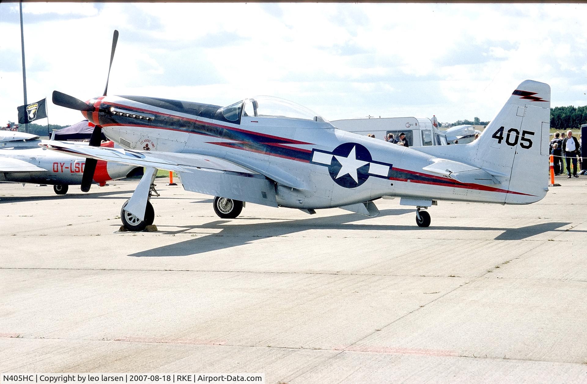 N405HC, 1944 North American F-51D Mustang C/N 44-10753, Roskilde Air Show 18.8.2007