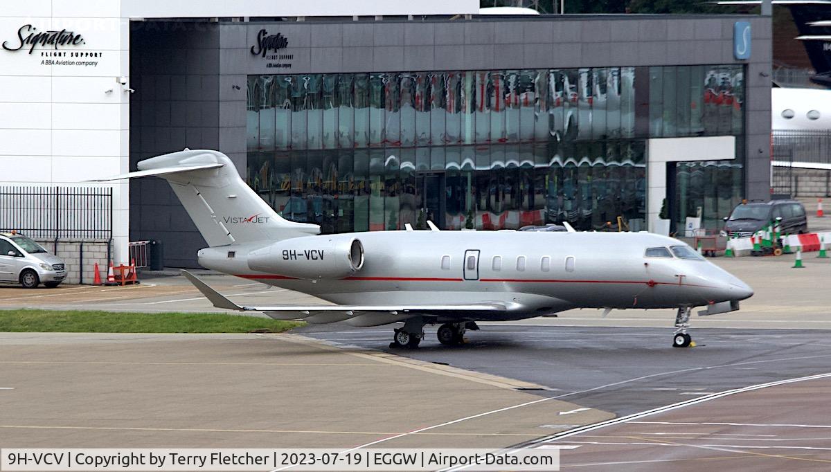 9H-VCV, Bombardier BD-100 1A10 Challenger 350 C/N 20936, At Luton Airport