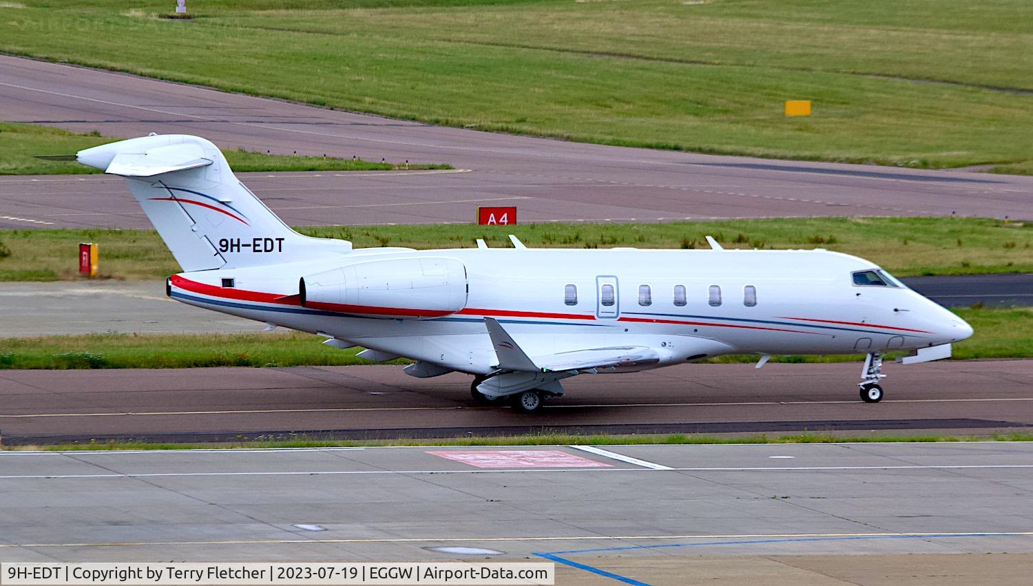 9H-EDT, 2016 Bombardier Challenger 350 (BD-100-1A10) C/N 20650, At Luton Airport