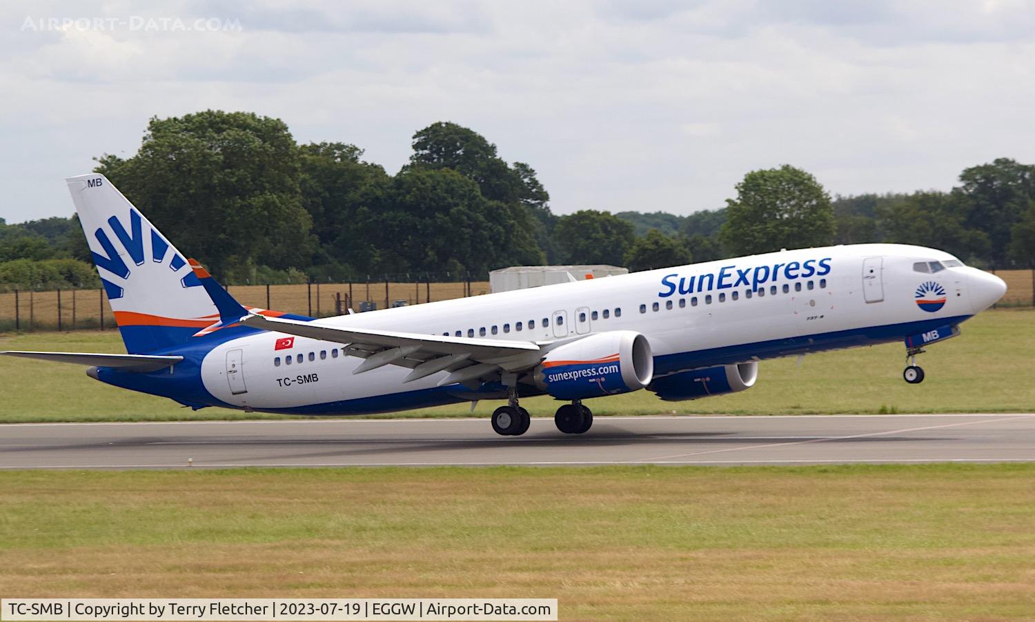 TC-SMB, 2021 Boeing 737-8MAX C/N 63604, At Luton Airport