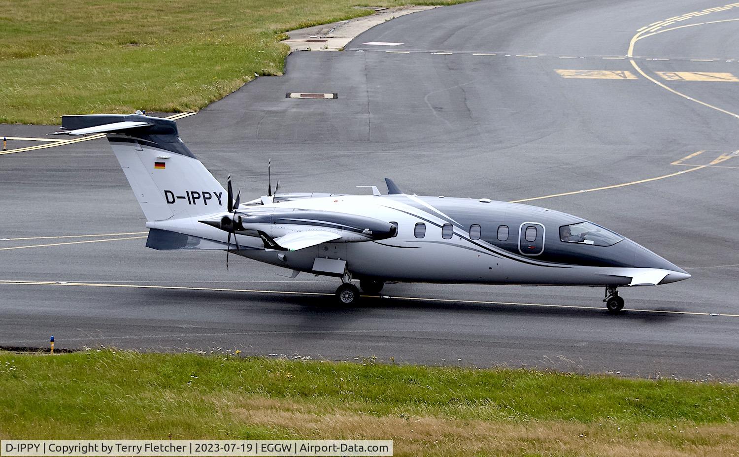 D-IPPY, 2018 Piaggio P-180 Avanti II EVO C/N 3010, At Luton Airport