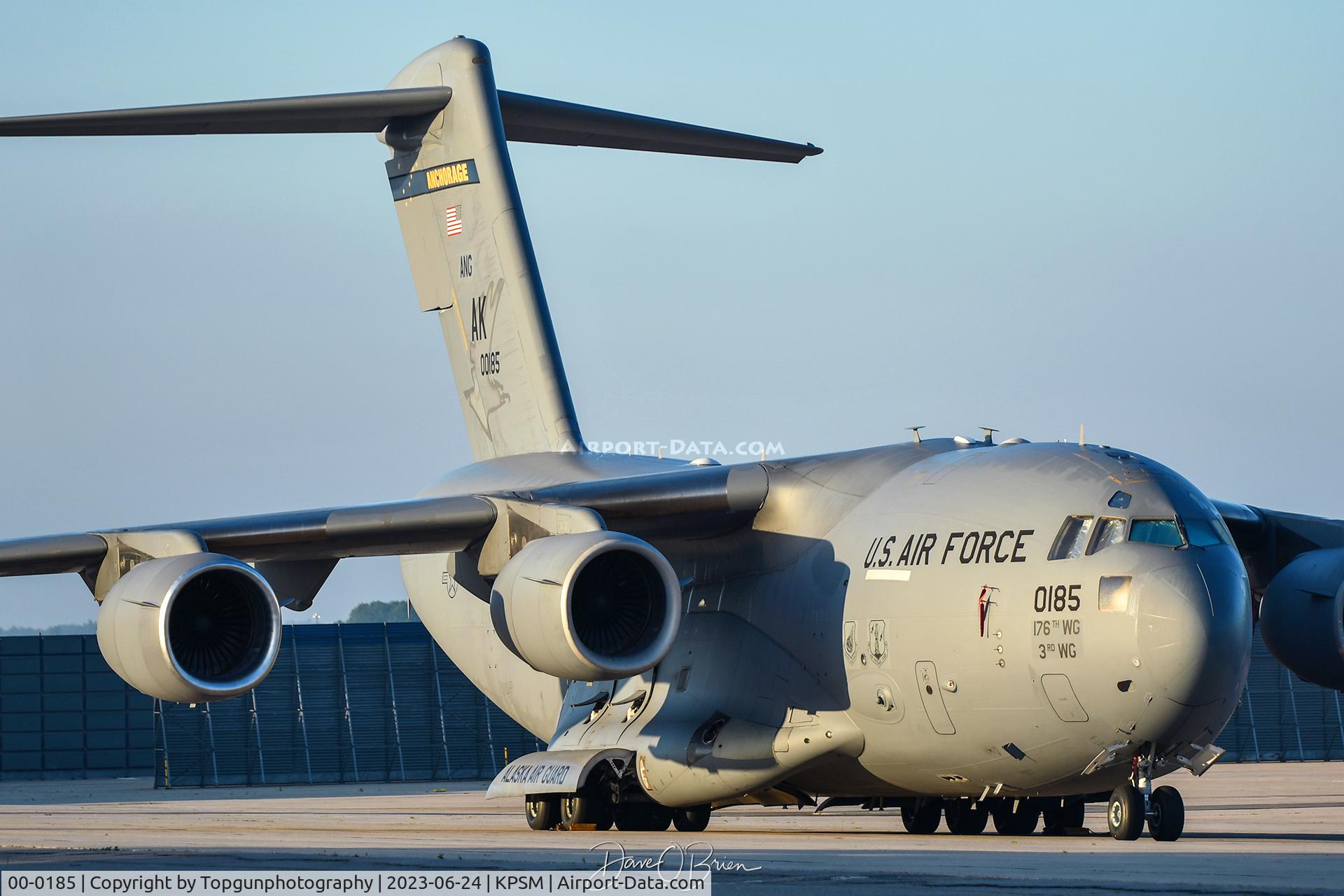 00-0185, 2000 Boeing C-17A Globemaster III C/N 50093/F092, 144th AS AK ANG