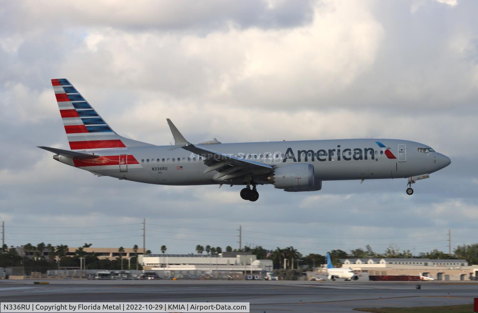 N336RU, 2018 Boeing 737-8 MAX C/N 44460, AAL 737-8 MAX LAS-MIA