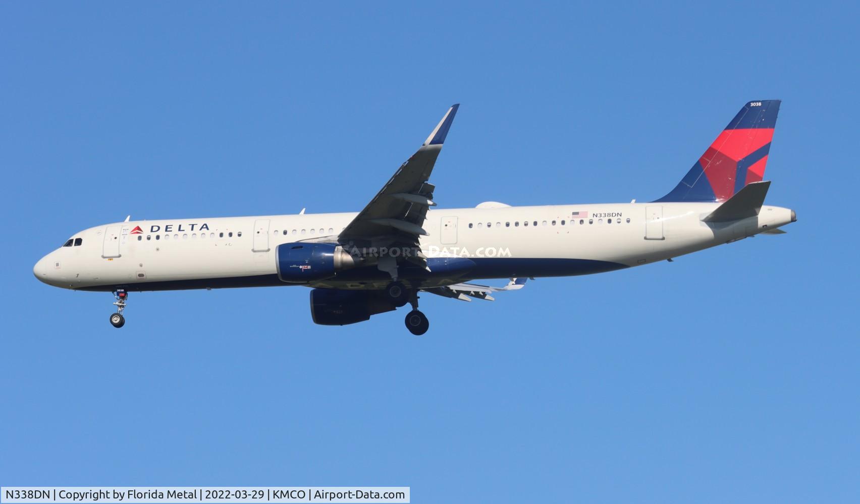 N338DN, 2018 Airbus A321-211 C/N 8078, DAL A321 zx SLC-MCO