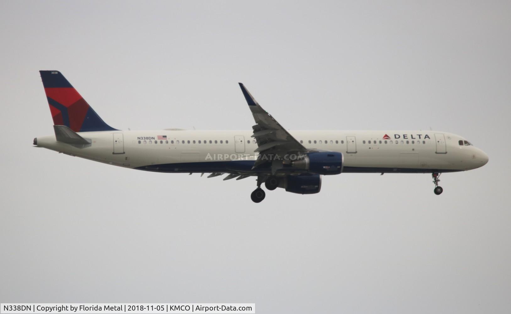 N338DN, 2018 Airbus A321-211 C/N 8078, DAL A321 zx MSP-MCO