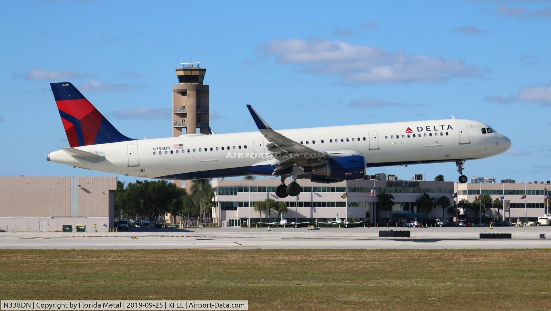 N338DN, 2018 Airbus A321-211 C/N 8078, DAL A321 zx DTW-FLL