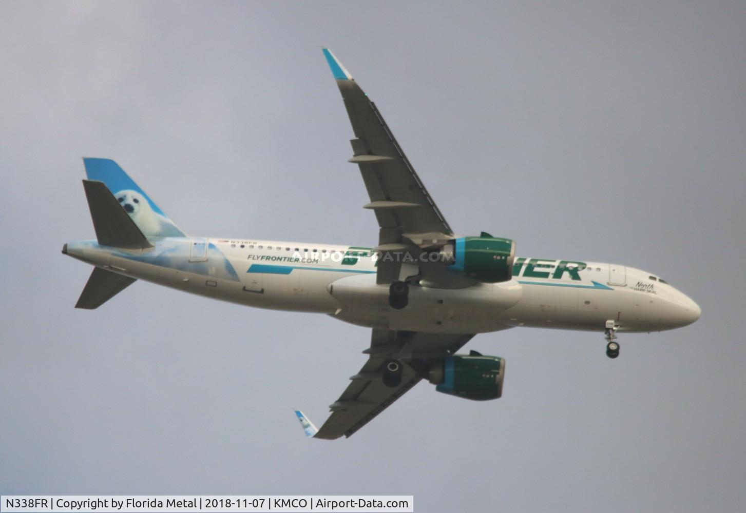 N338FR, 2018 Airbus A320-251N C/N 8402, FFT A32N North zx BUF-MCO