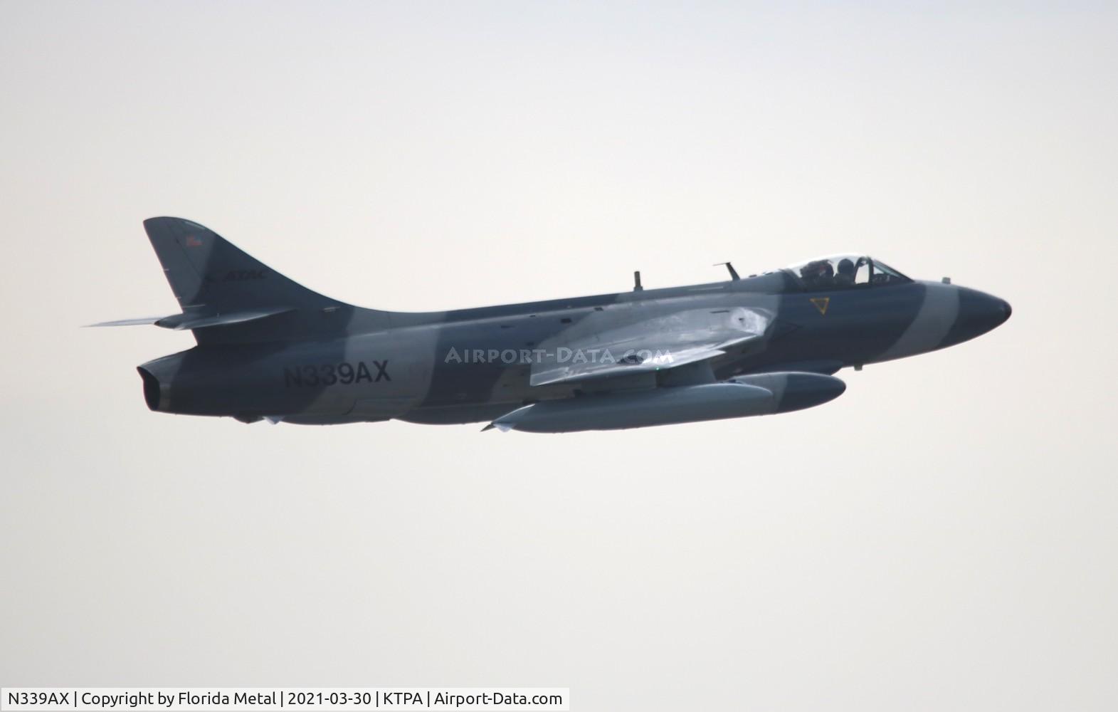 N339AX, 1959 Hawker Hunter MK.58A C/N 41H-697427, Hawker Hunter zx TPA 19L