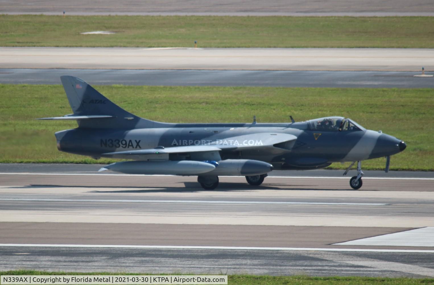N339AX, 1959 Hawker Hunter MK.58A C/N 41H-697427, Hawker Hunter zx TPA 19L