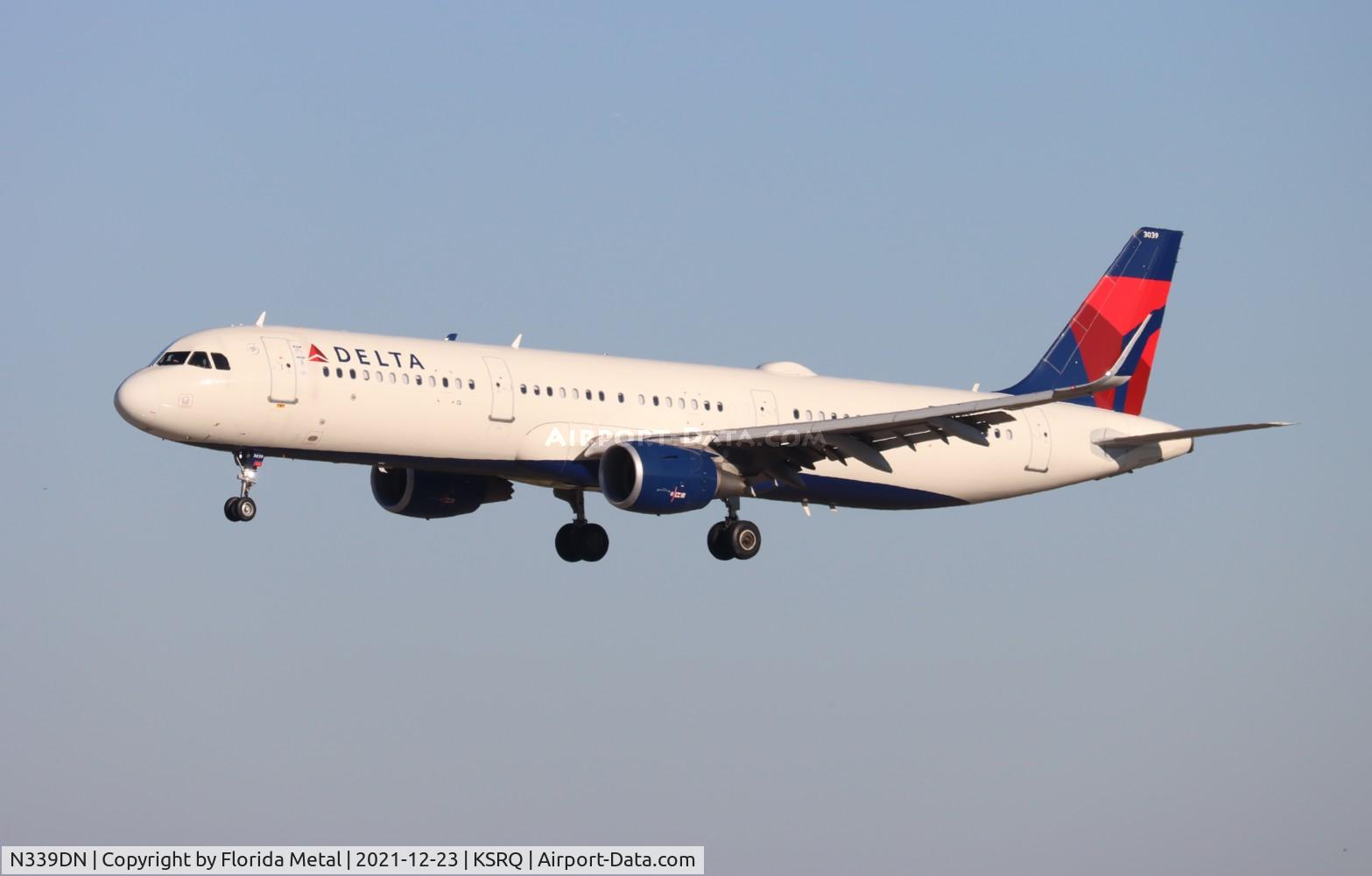 N339DN, 2018 Airbus A321-211 C/N 8128, DAL A321 zx ATL-SRQ
