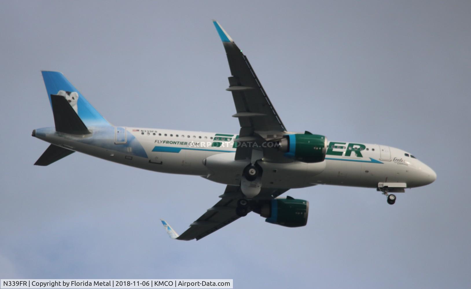 N339FR, 2018 Airbus A320-251N C/N 8535, FFT A32N Eccles zx PHX-MCO