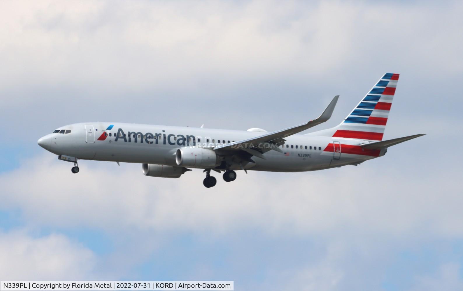 N339PL, 2017 Boeing 737-823 C/N 33346, AAL 738 zx DEN-ORD