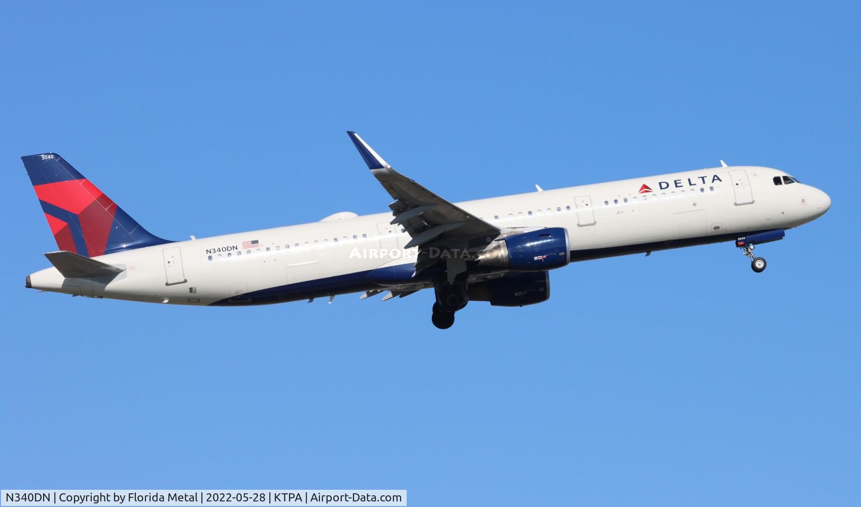 N340DN, 2018 Airbus A321-211 C/N 8180, DAL A321 zx TPA-DTW