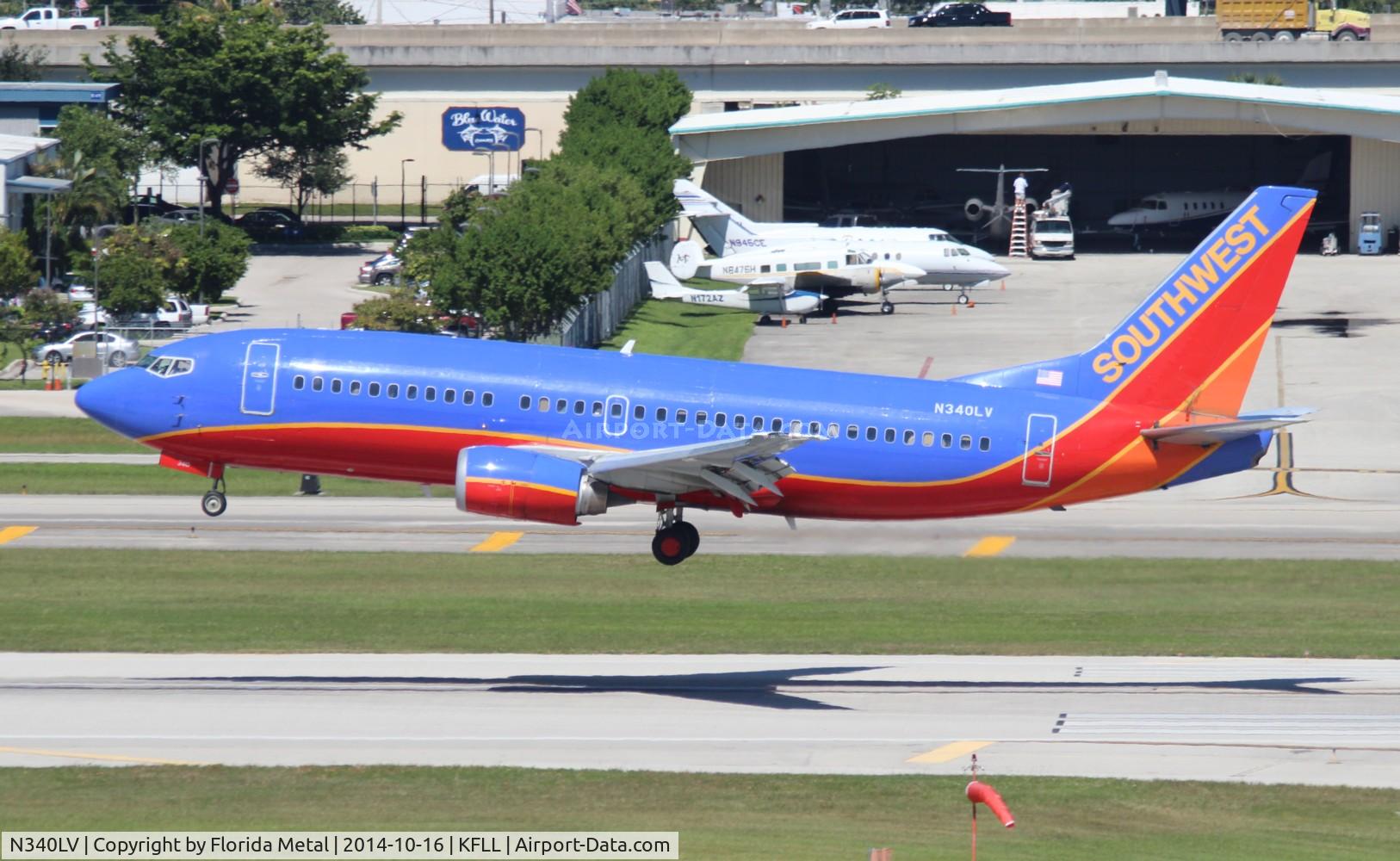 N340LV, 1987 Boeing 737-3K2 C/N 23738, SWA 733 canyon blue zx MSY-FLL