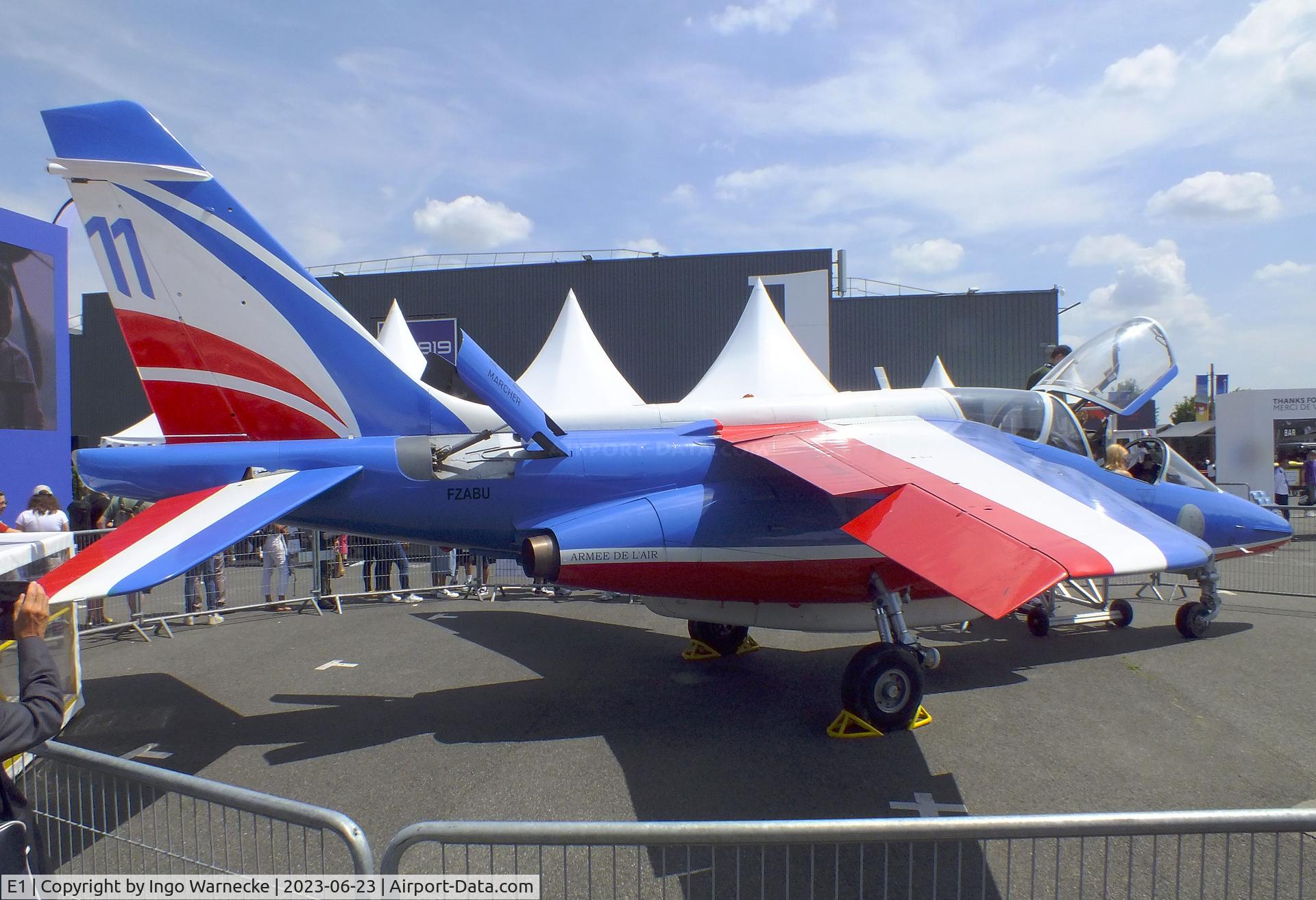 E1, 1977 Dassault-Dornier Alpha Jet E C/N E1, Dassault-Breguet/Dornier Alpha Jet E at the Aerosalon 2023, Paris