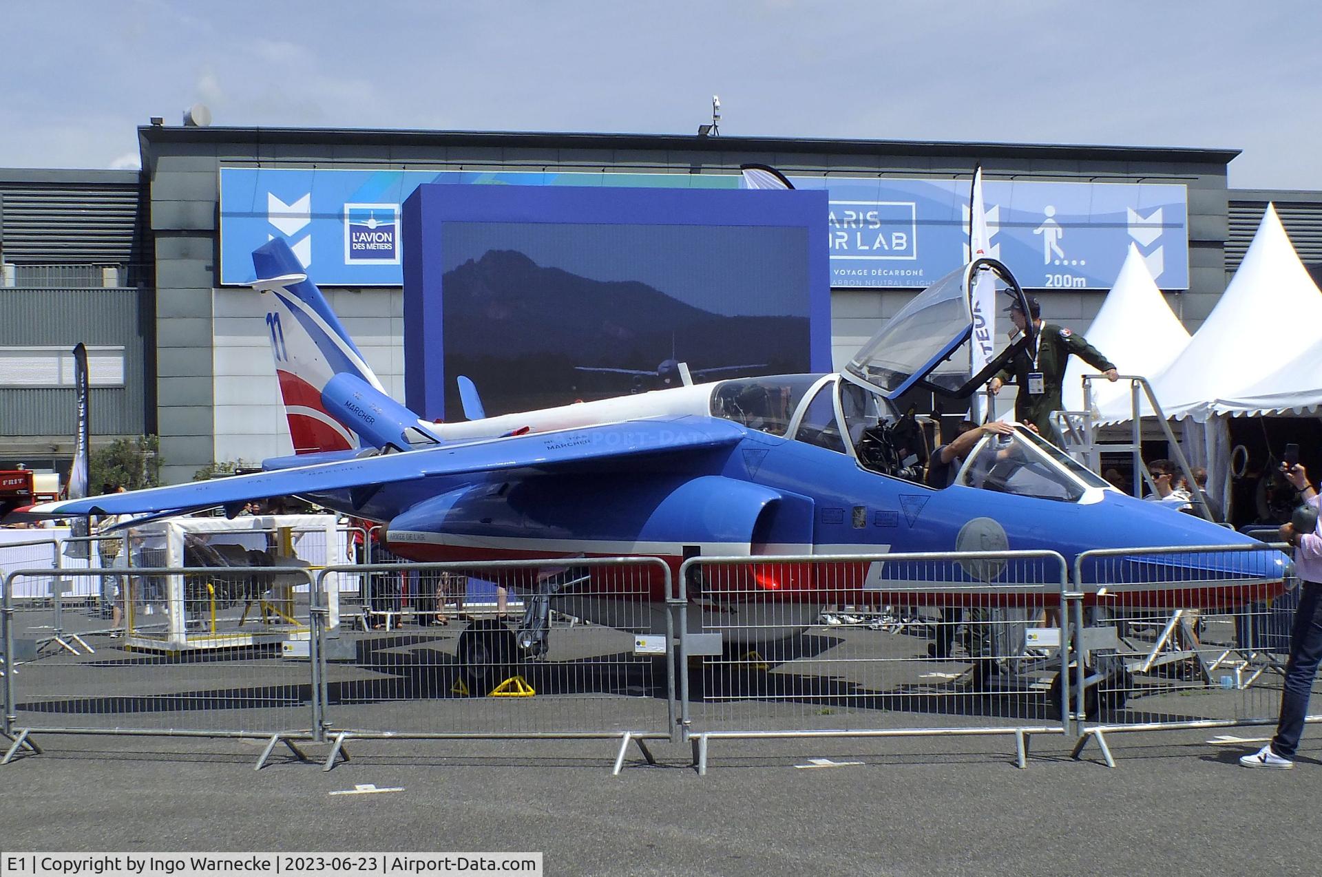 E1, 1977 Dassault-Dornier Alpha Jet E C/N E1, Dassault-Breguet/Dornier Alpha Jet E at the Aerosalon 2023, Paris