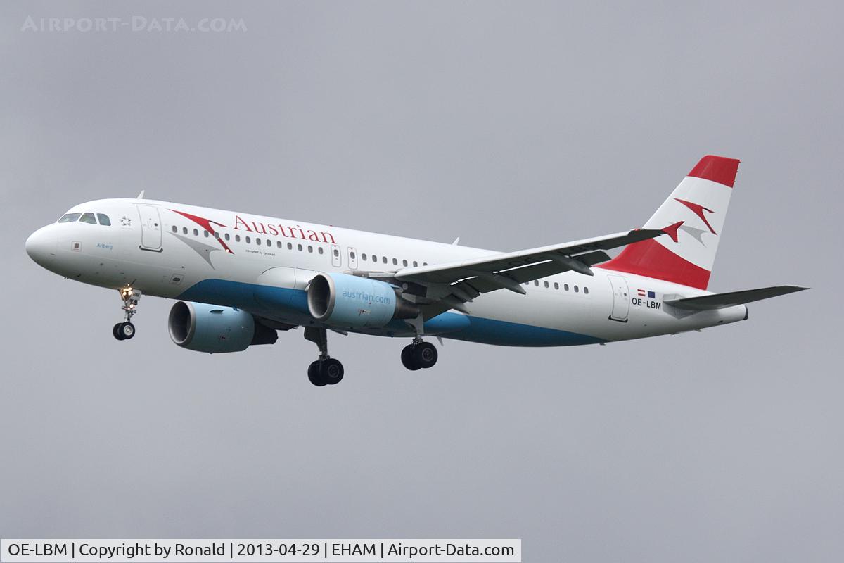 OE-LBM, 2001 Airbus A320-214 C/N 1504, at spl