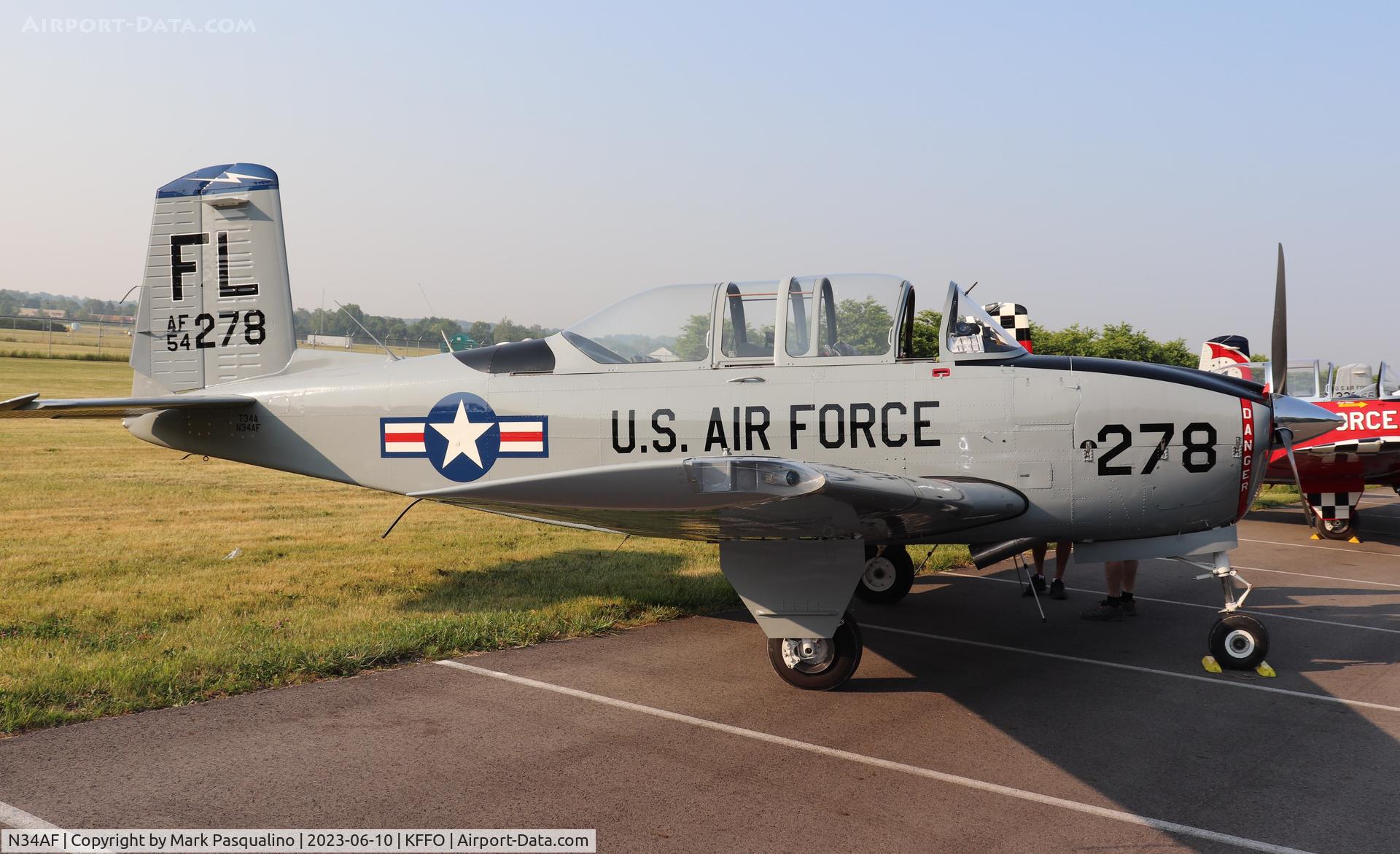 N34AF, Beech (CCF) T-34A (A45) Mentor C/N CCF34-51, Beech T-34A