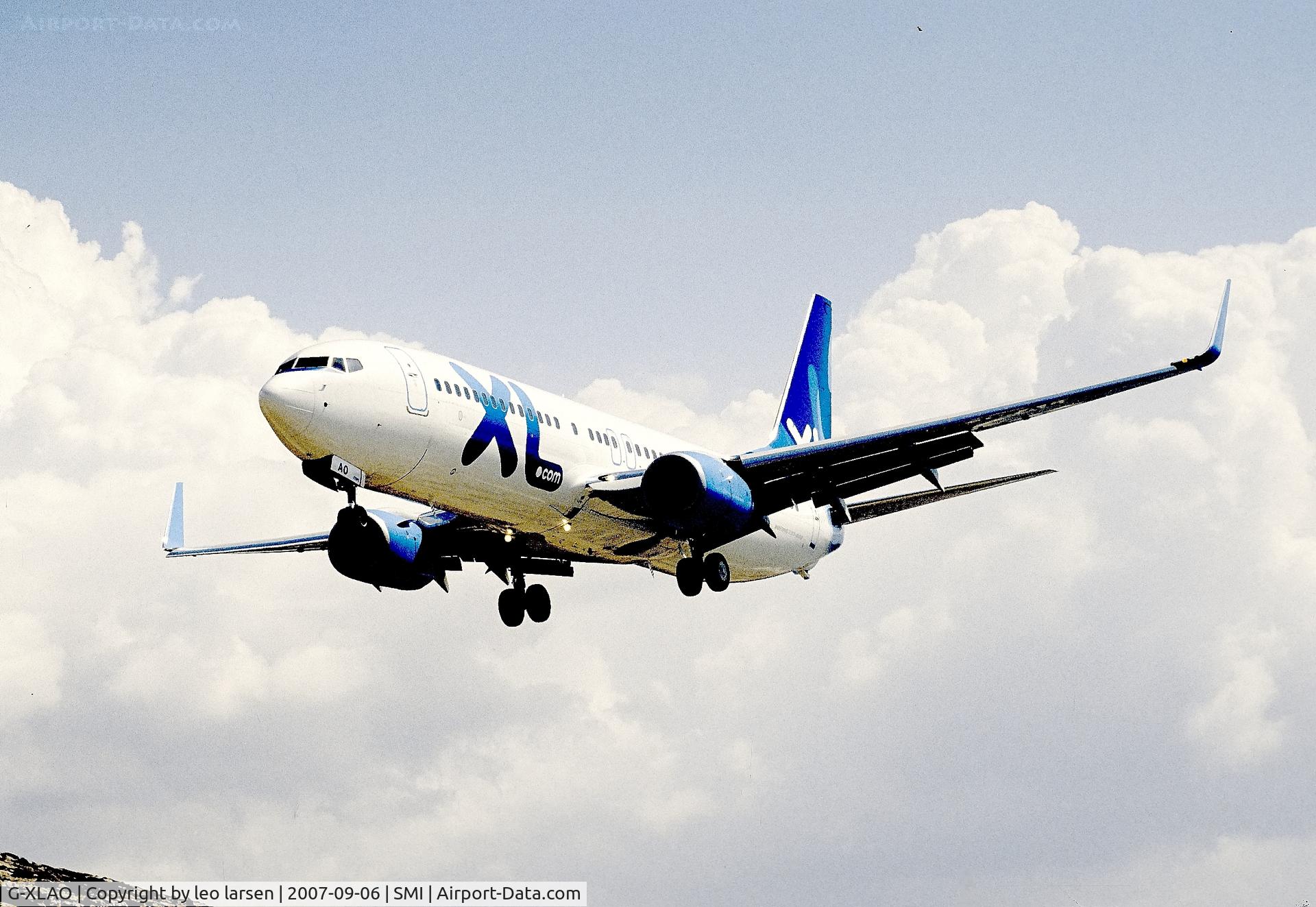 G-XLAO, 2007 Boeing 737-86N C/N 32690, Samos 6.9.2007