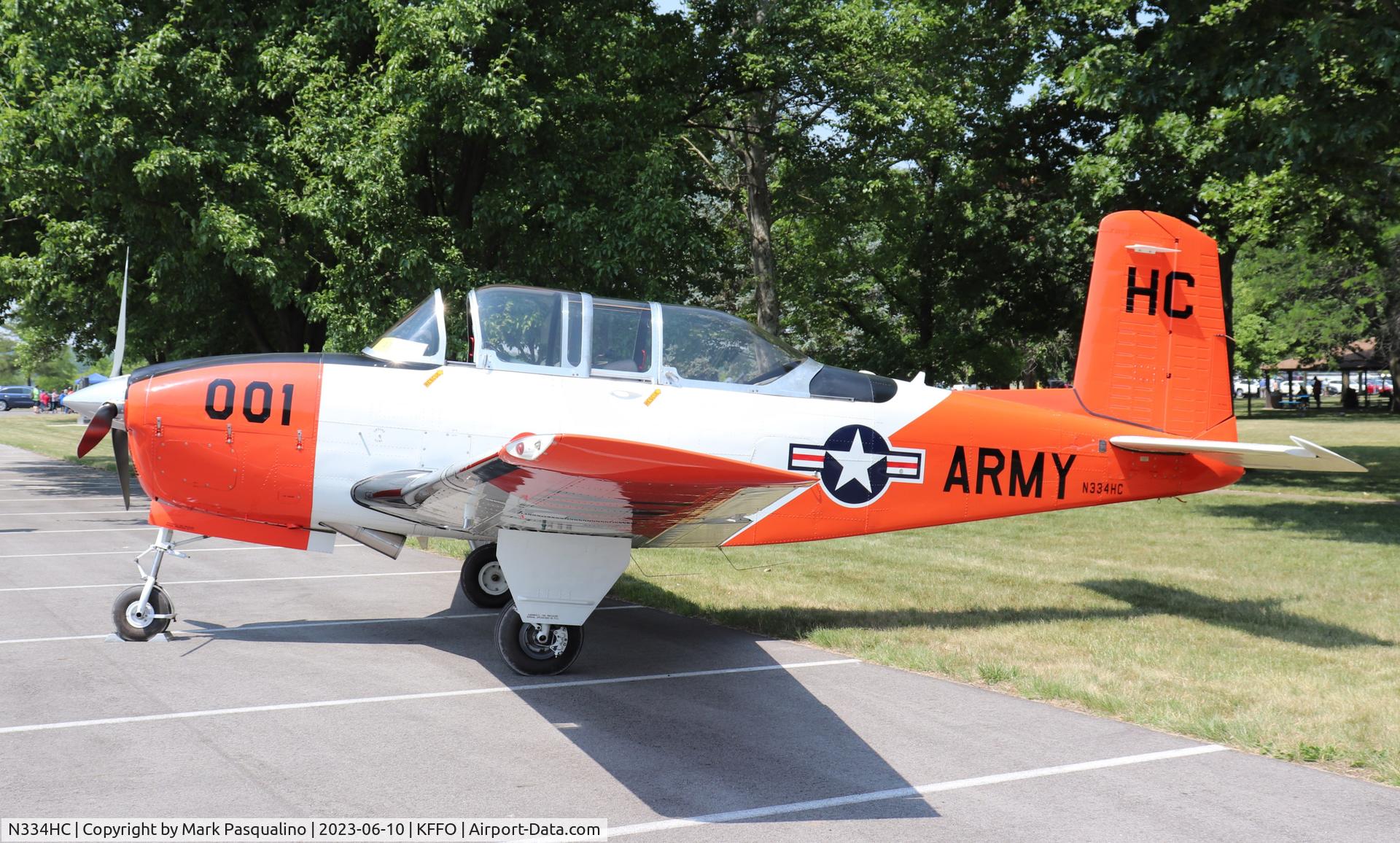 N334HC, Beech (CCF) T-34A (A45) Mentor C/N CCF34-69, Beech T-34A
