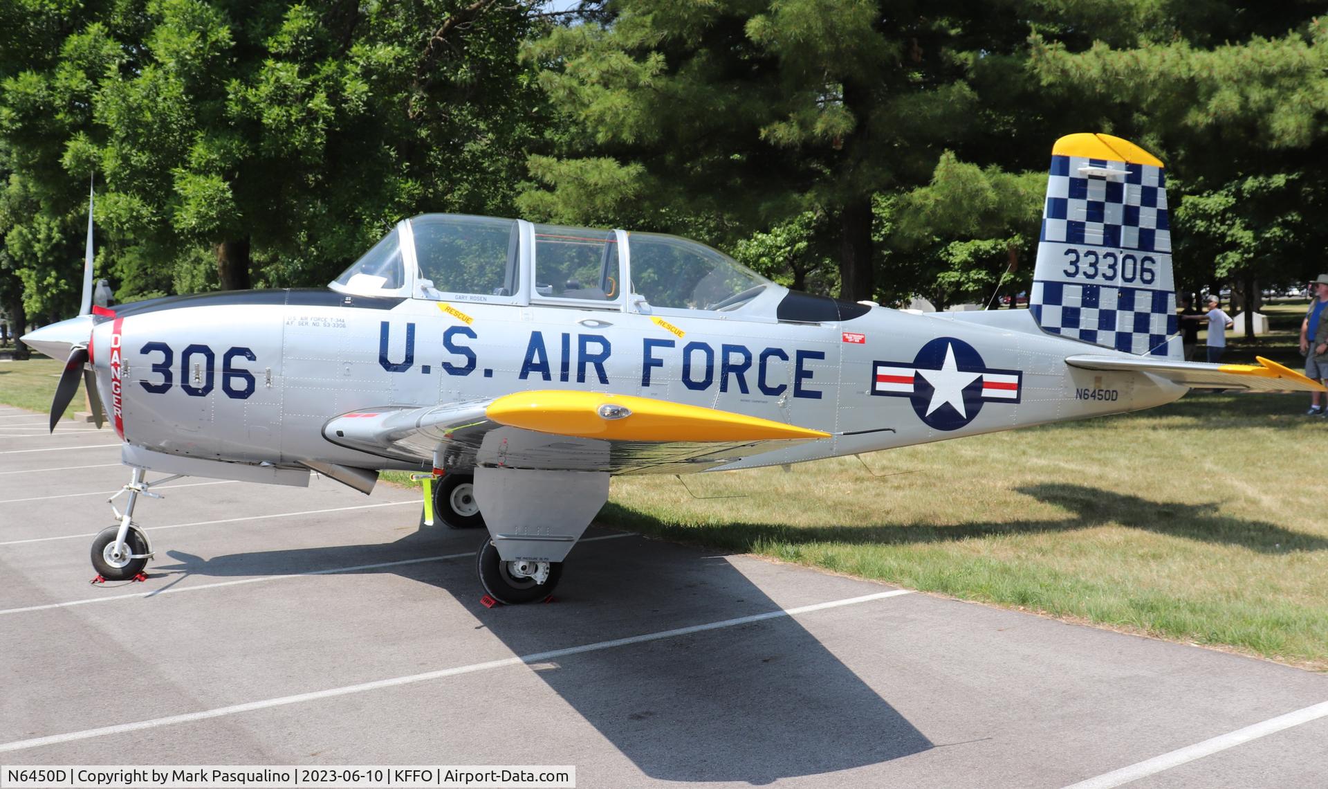 N6450D, Beech T-34A (A45) Mentor Mentor C/N G-67, Beech T-34A