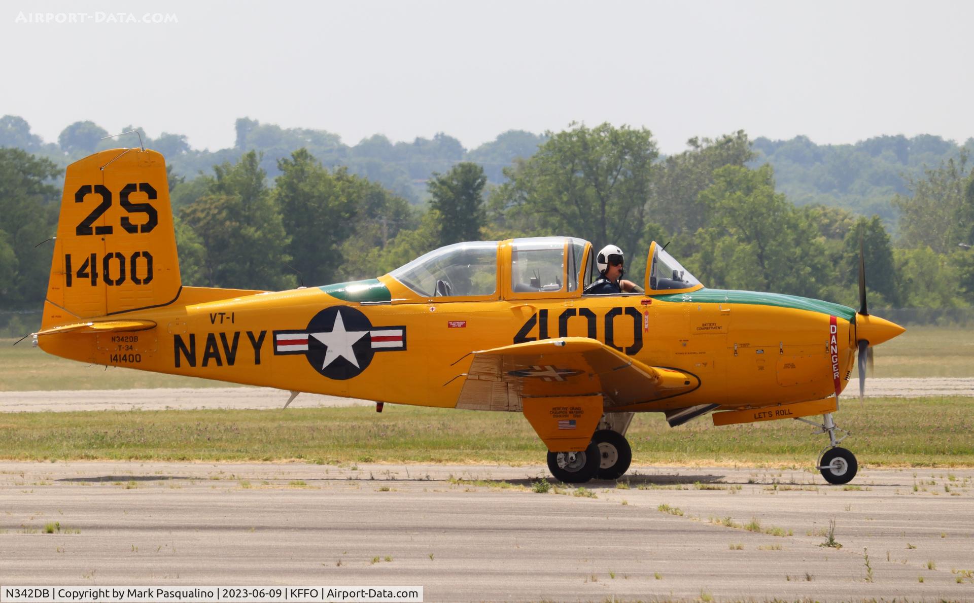 N342DB, 1999 Beech T-34A Mentor Mentor C/N G-107, Beech T-34A