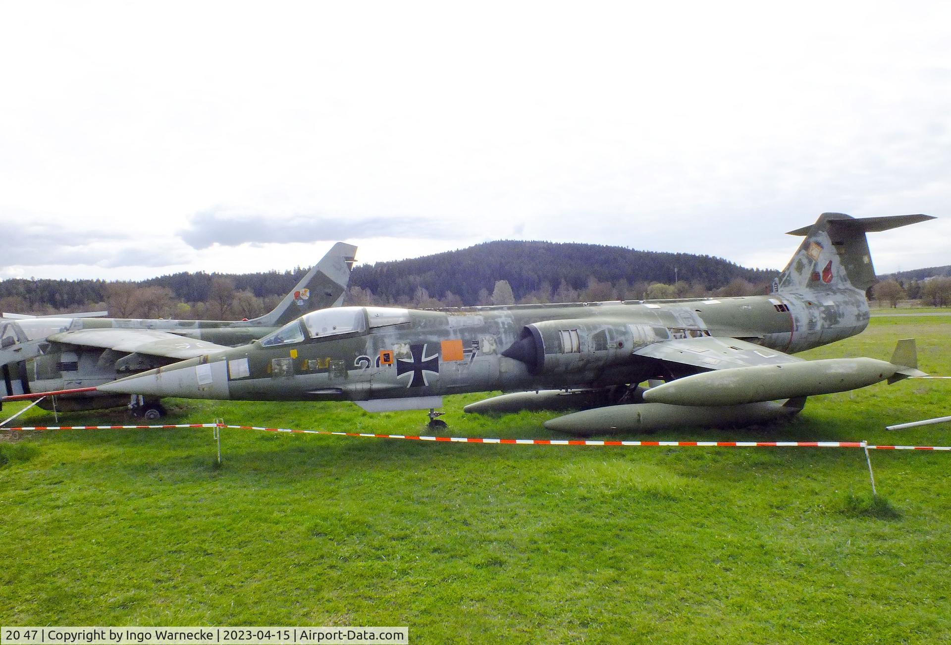 20 47, Lockheed F-104G Starfighter C/N 683-2055, Lockheed F-104G Starfighter at the Internationales Luftfahrtmuseum, Schwenningen