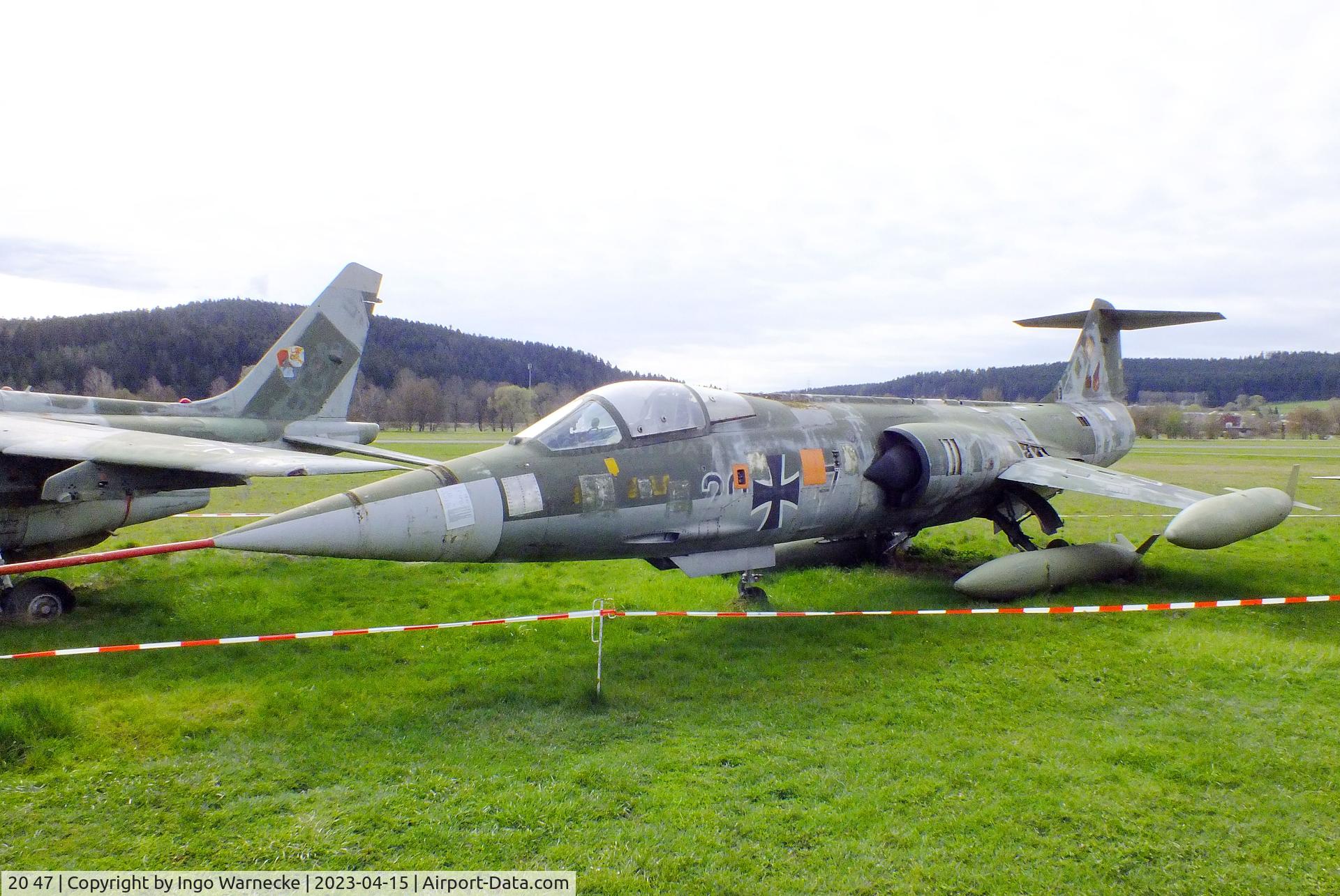 20 47, Lockheed F-104G Starfighter C/N 683-2055, Lockheed F-104G Starfighter at the Internationales Luftfahrtmuseum, Schwenningen
