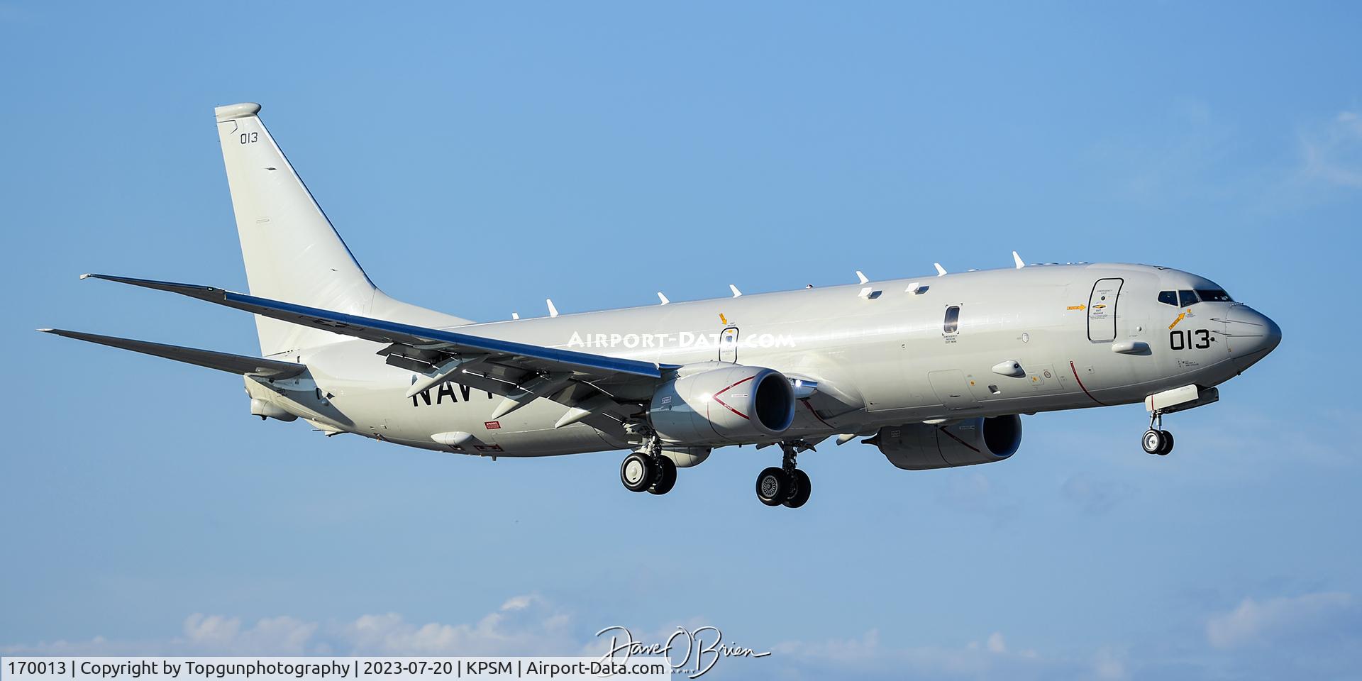 170013, 2021 Boeing P-8A Poseidon (737-8FV) C/N 66976, PIONER25 working the pattern and later met up with PACK83 and refueled over AR-80