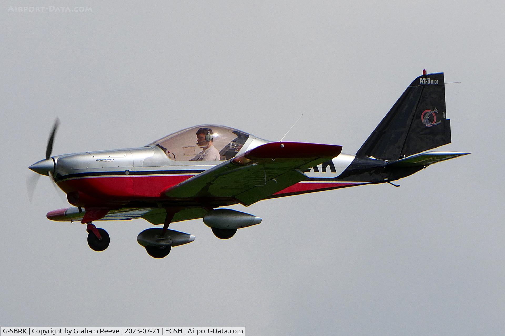 G-SBRK, 2007 Aero AT-3 R100 C/N AT3-021, On approach to Norwich.