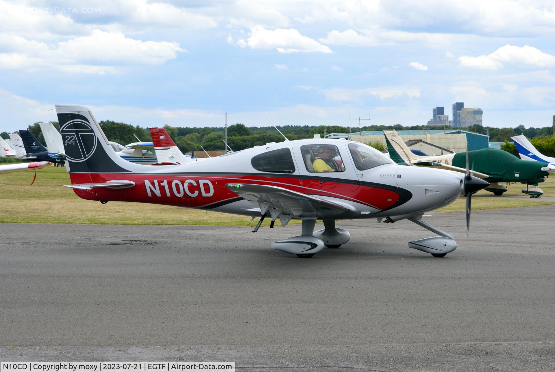N10CD, 2012 Cirrus SR-22T C/N 0350, Cirrus SR-22T at Fairoaks.
