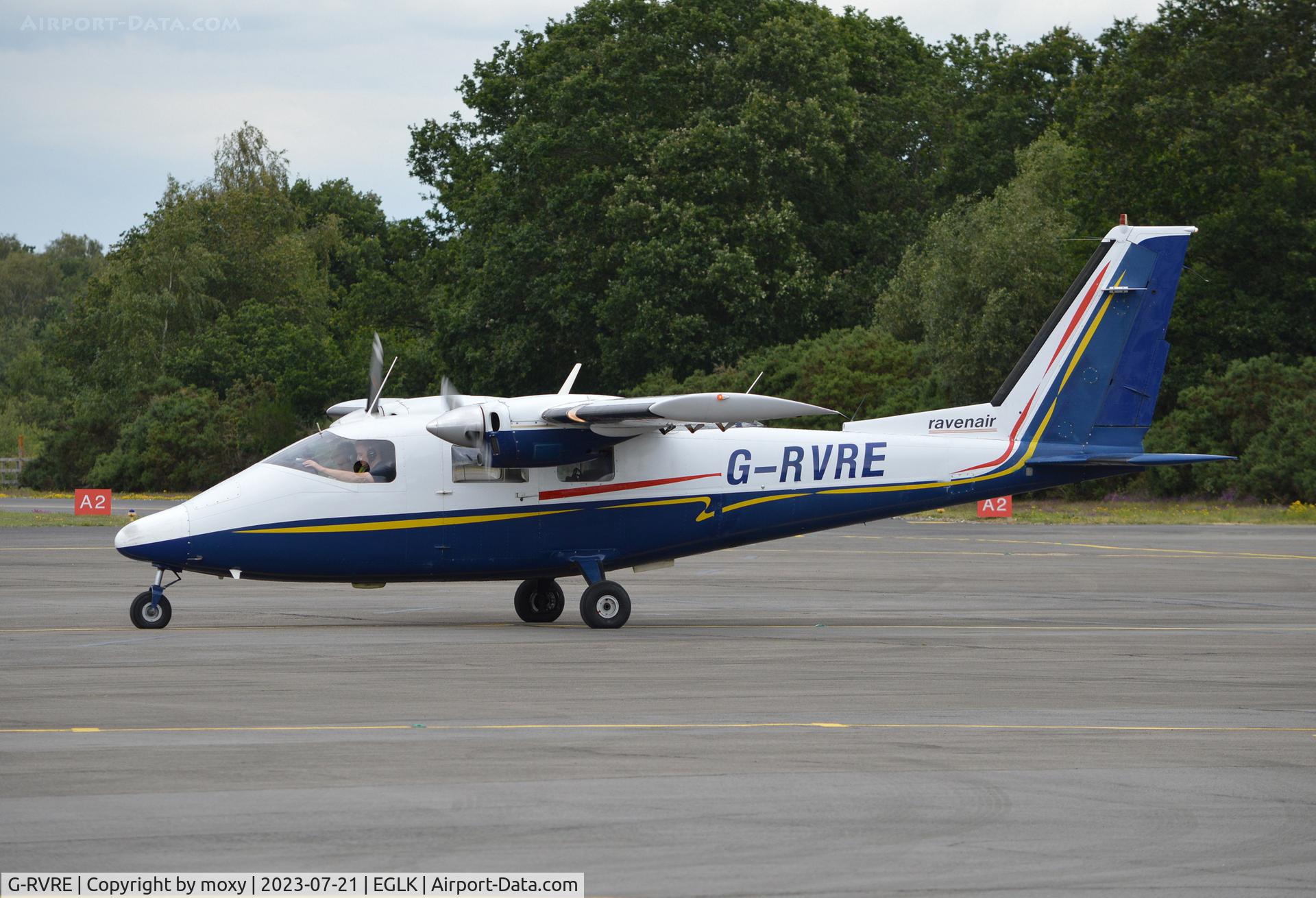 G-RVRE, 1975 Partenavia P-68B C/N 57, Partenavia P-68B Victor at Blackbushe. Ex D-GIFR