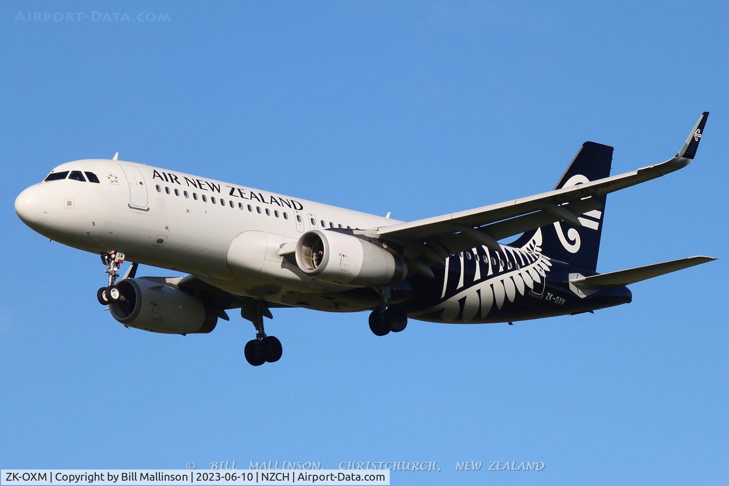 ZK-OXM, 2016 Airbus A320-232 C/N 7362, NZ551 ex AKL