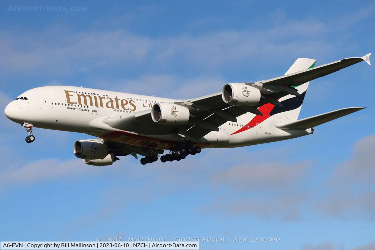 A6-EVN, 2020 Airbus A380-841 C/N 267, EK412 from SYD