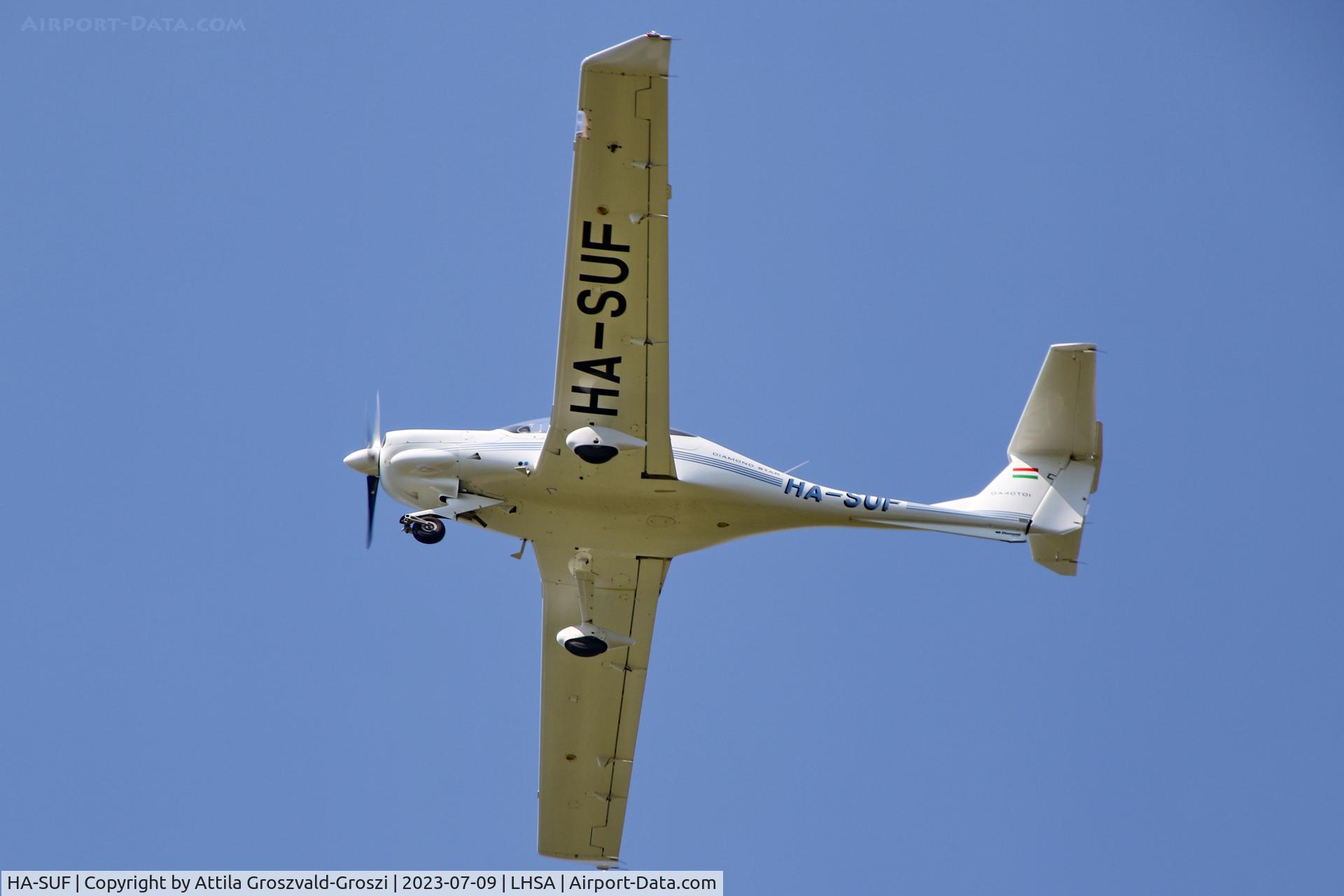 HA-SUF, 2003 Diamond DA-40DTDI Diamond Star C/N D4.011, LHSA - in the airspace of Szentkirályszabadja airport, Hungary