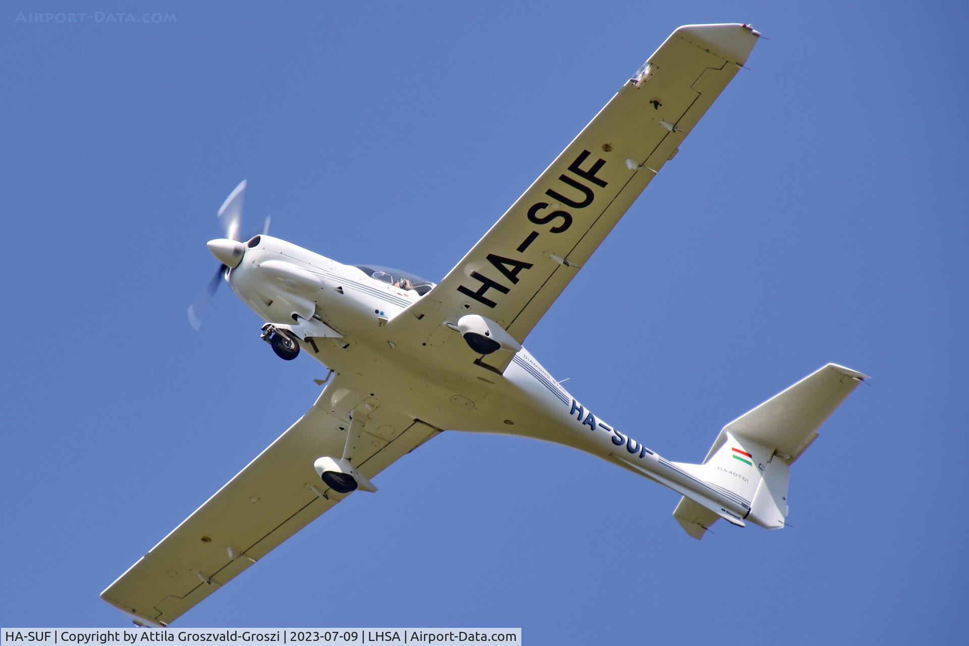 HA-SUF, 2003 Diamond DA-40DTDI Diamond Star C/N D4.011, LHSA - in the airspace of Szentkirályszabadja airport, Hungary