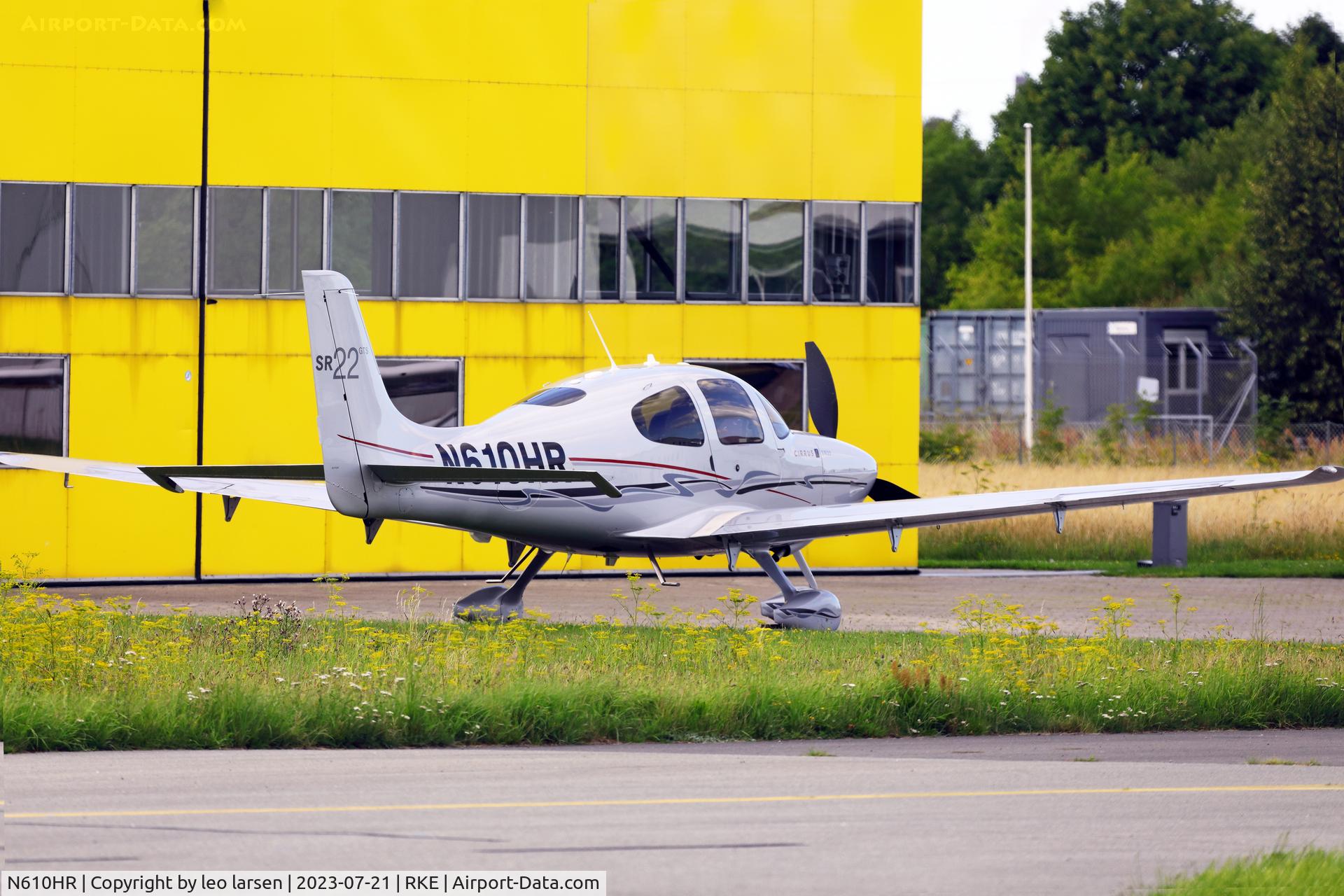 N610HR, Cirrus SR22 C/N 3462, Roskilde 21.7.2023
