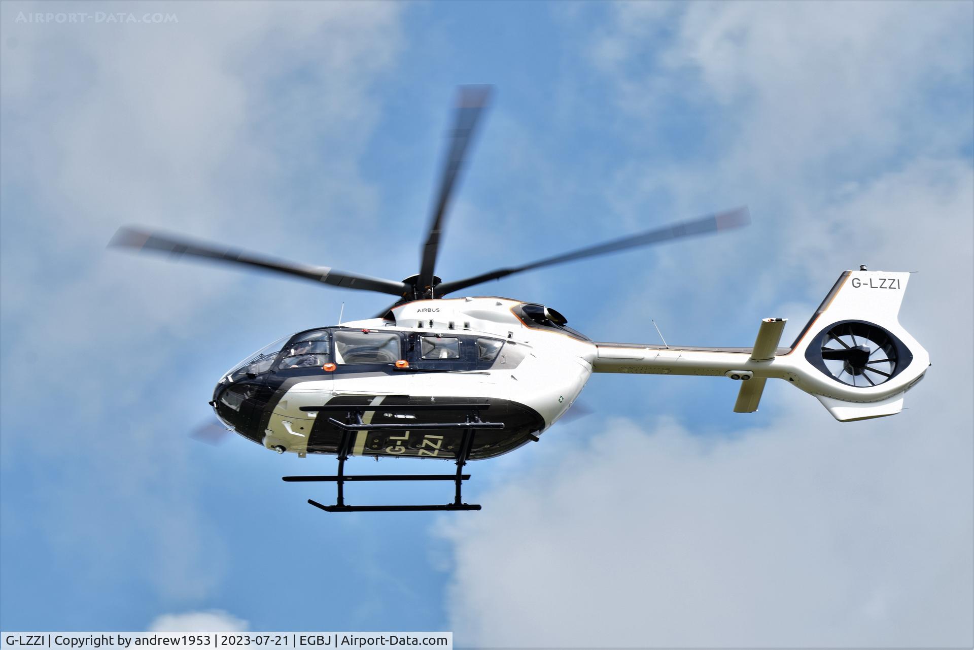 G-LZZI, 2023 Airbus Helicopters MBB-BK117 D-3 C/N 21204, G-LZZI at Gloucestershire Airport.