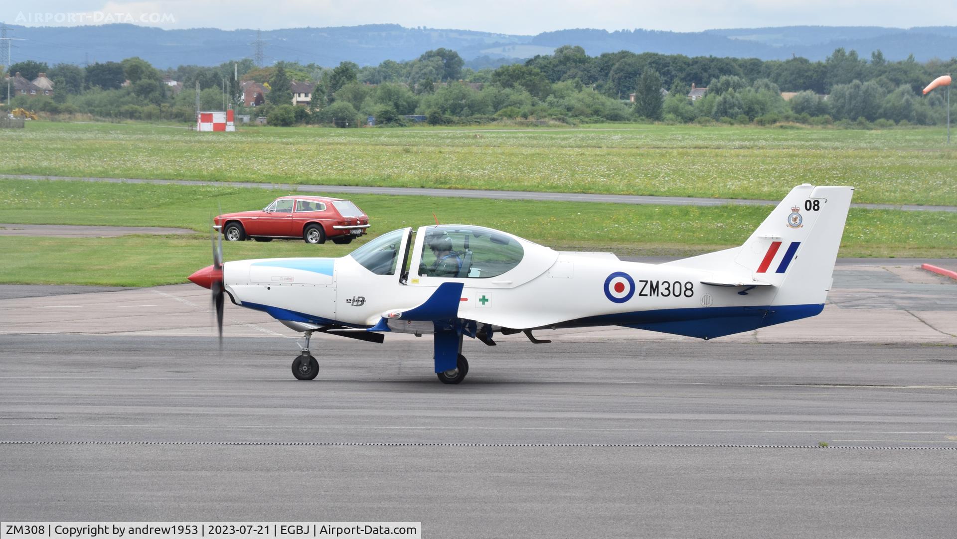 ZM308, 2017 Grob G-120TP-A Prefect T.1 C/N 11123, ZM308 at Gloucestershire Airport.