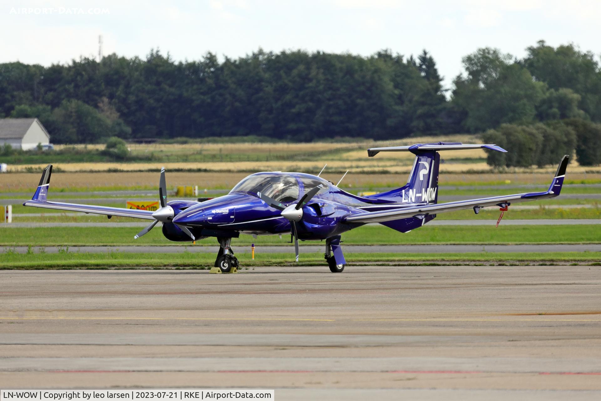 LN-WOW, 2021 Diamond DA-42-NG Twin Star Twin Star C/N 42.N442, Roskilde 21.7.2023
